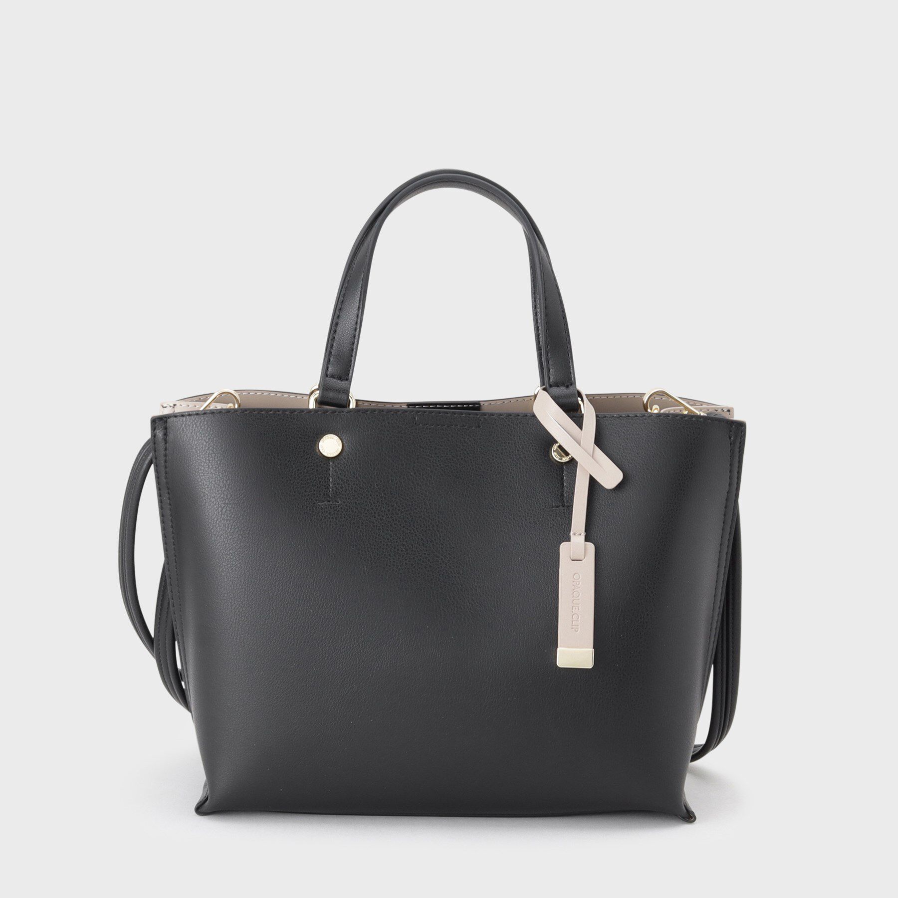 OPAQUE.CLIP「【2WAY】バイカラー3層ミドルトートバッグ」|トートバッグ|