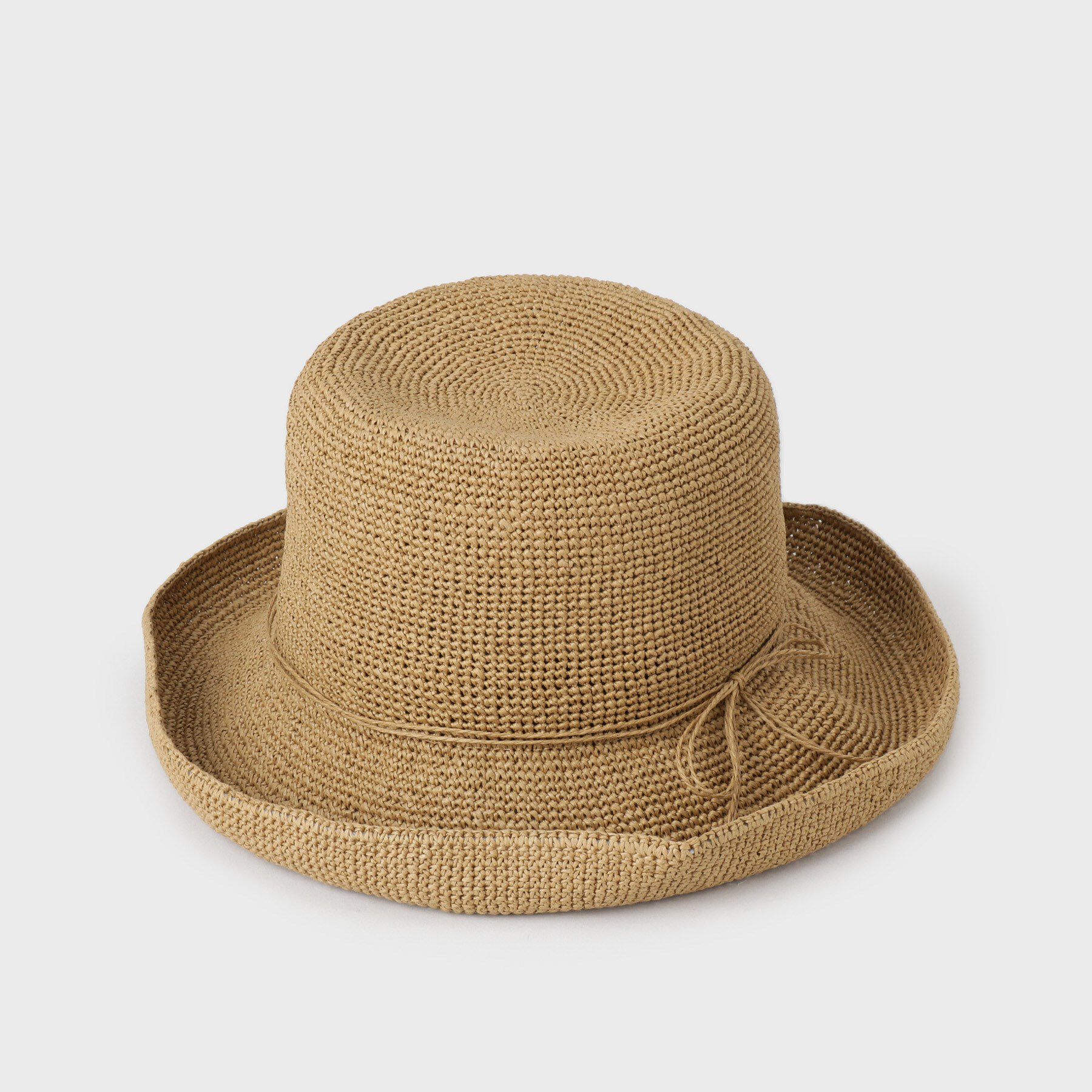 OPAQUE.CLIP「共地リボン雑材ハット」|ハット|ベージュ(052)