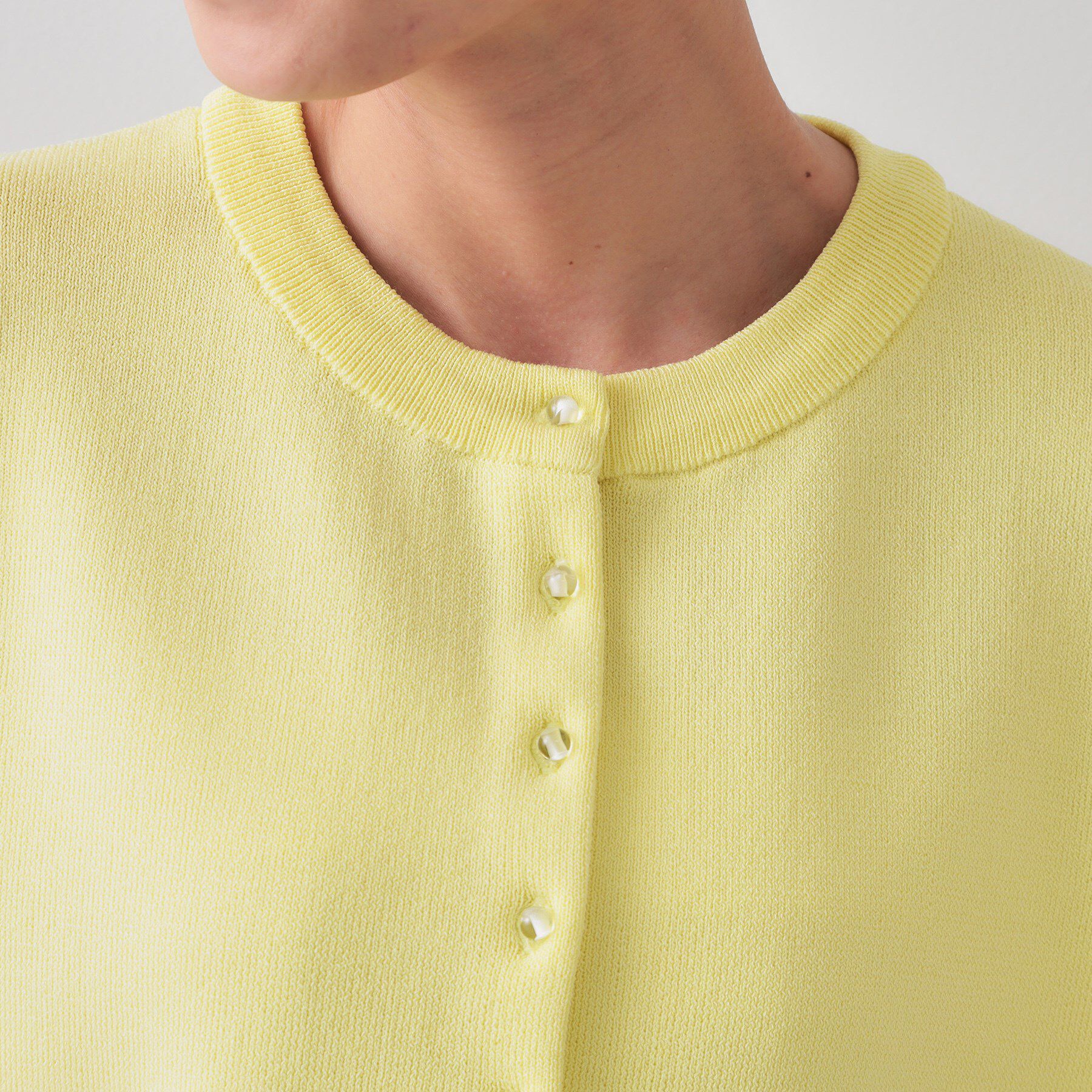 OPAQUE.CLIP「ショートニットカーディガン【洗濯機洗い可】」|カーディガン|