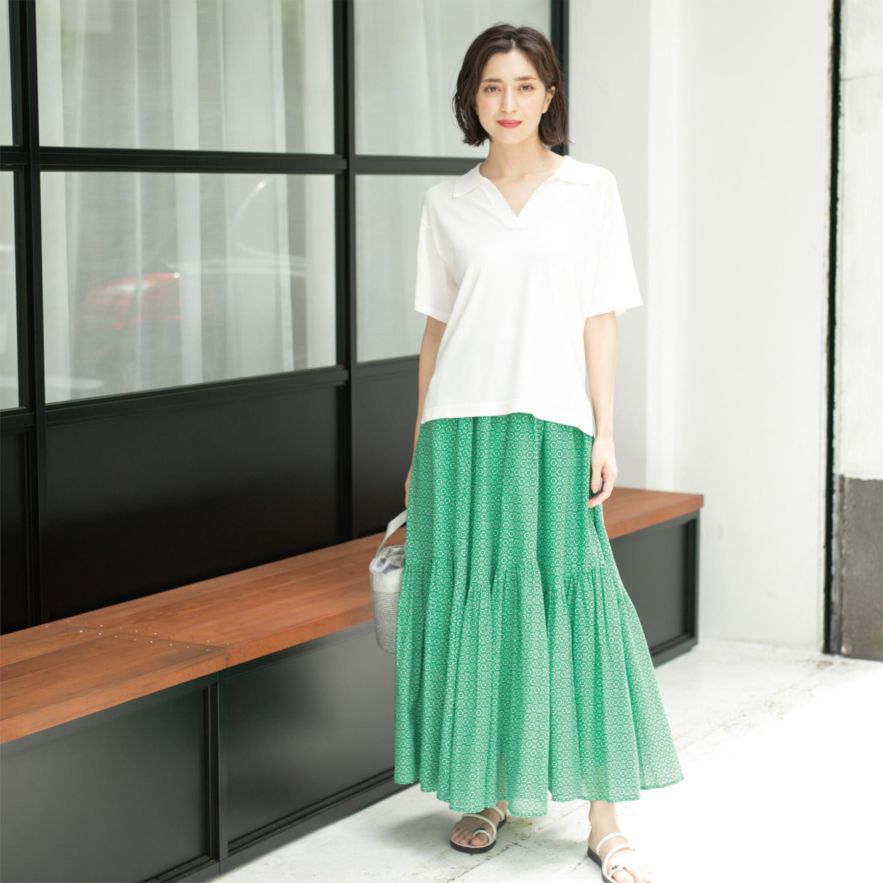 OPAQUE.CLIP「スキッパーニット【UV/接触冷感/抗ピル/洗濯機洗い可】」|ニット・セーター|