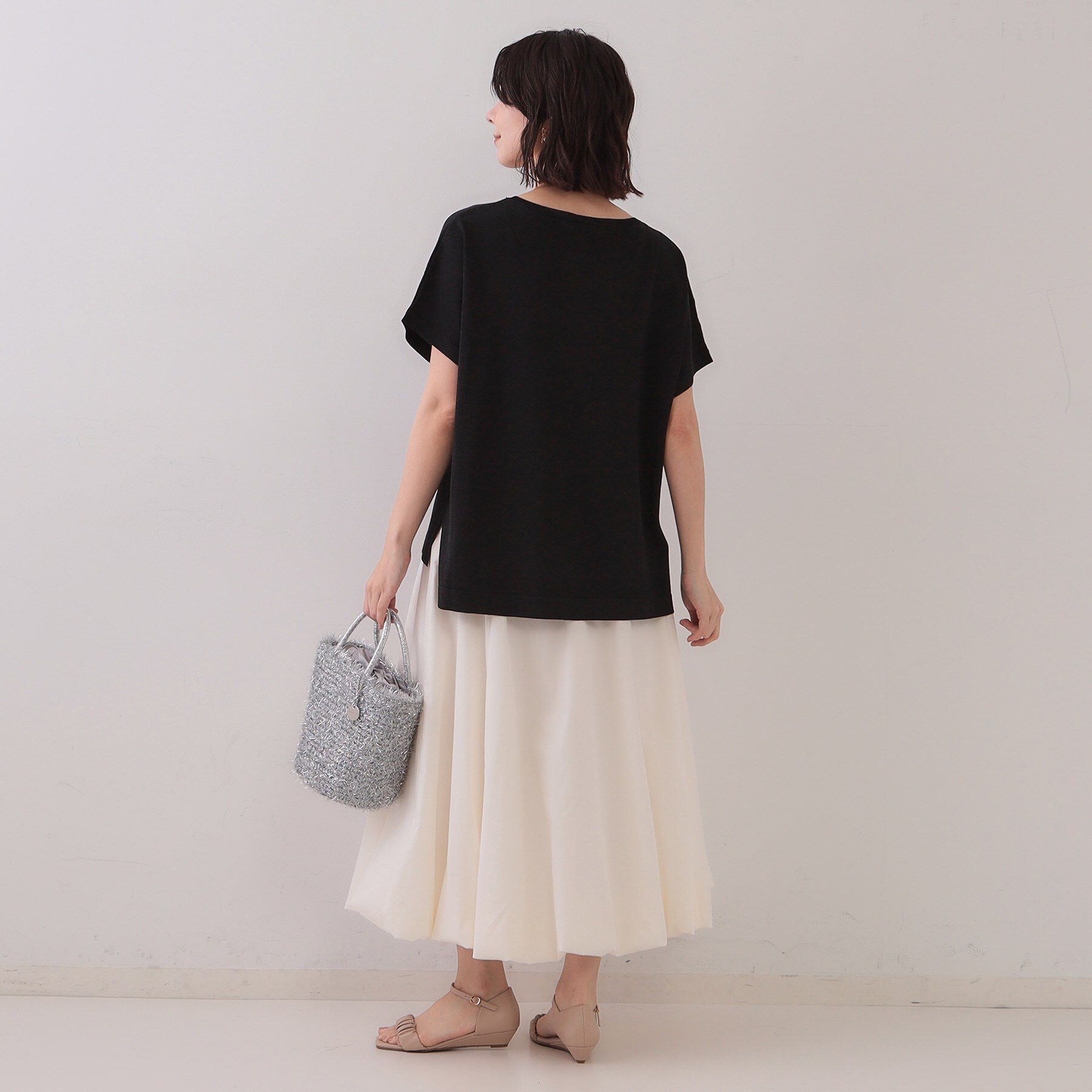 OPAQUE.CLIP「ラメリラクシードルマンニット【接触冷感/UV/抗ピル/洗濯機洗い可】」|ニット・セーター|