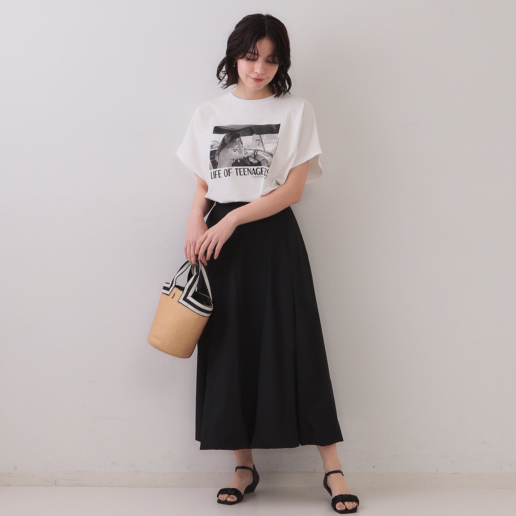 OPAQUE.CLIP「《Oggi掲載》バルーンスカート【洗濯機洗い可】」|スカート|