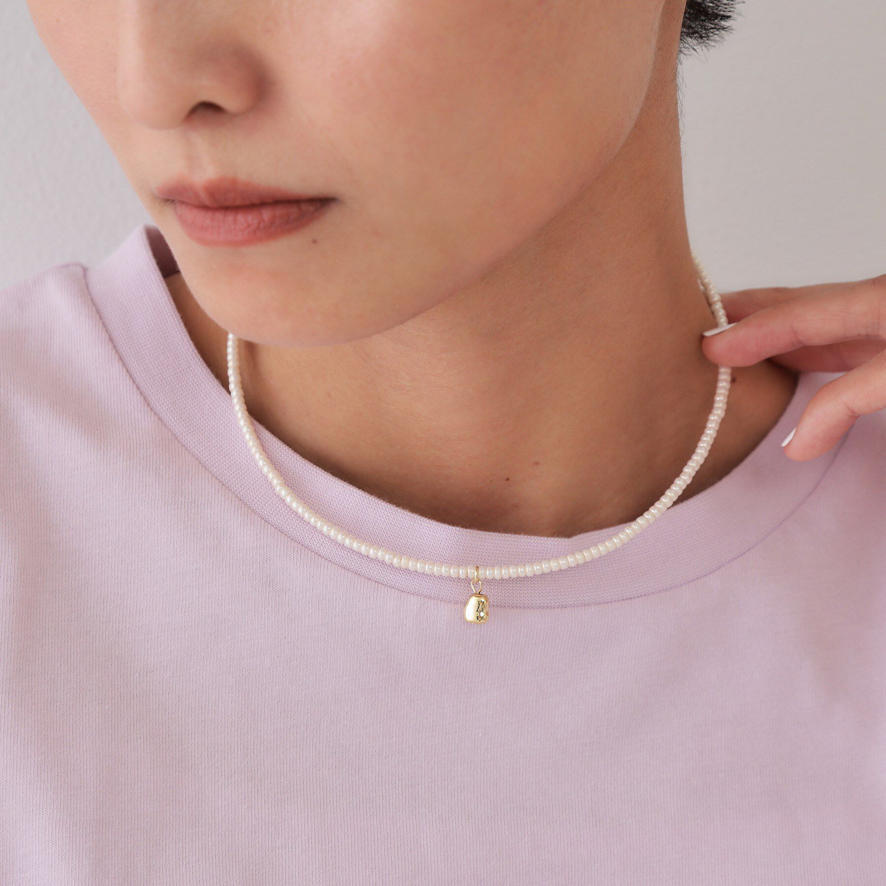 OPAQUE.CLIP「ビーズチョーカー」|ネックレス|