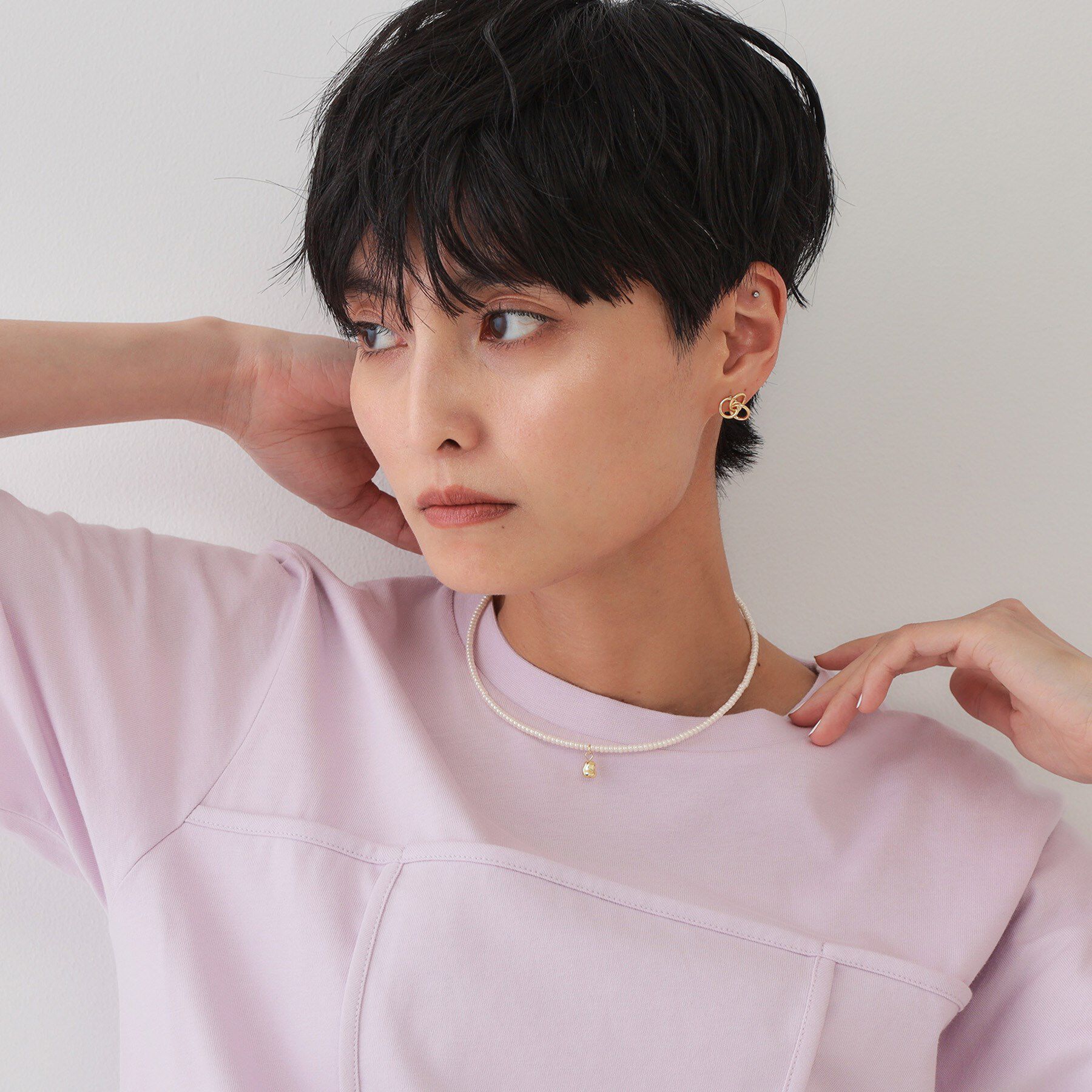 OPAQUE.CLIP「ビーズチョーカー」|ネックレス|