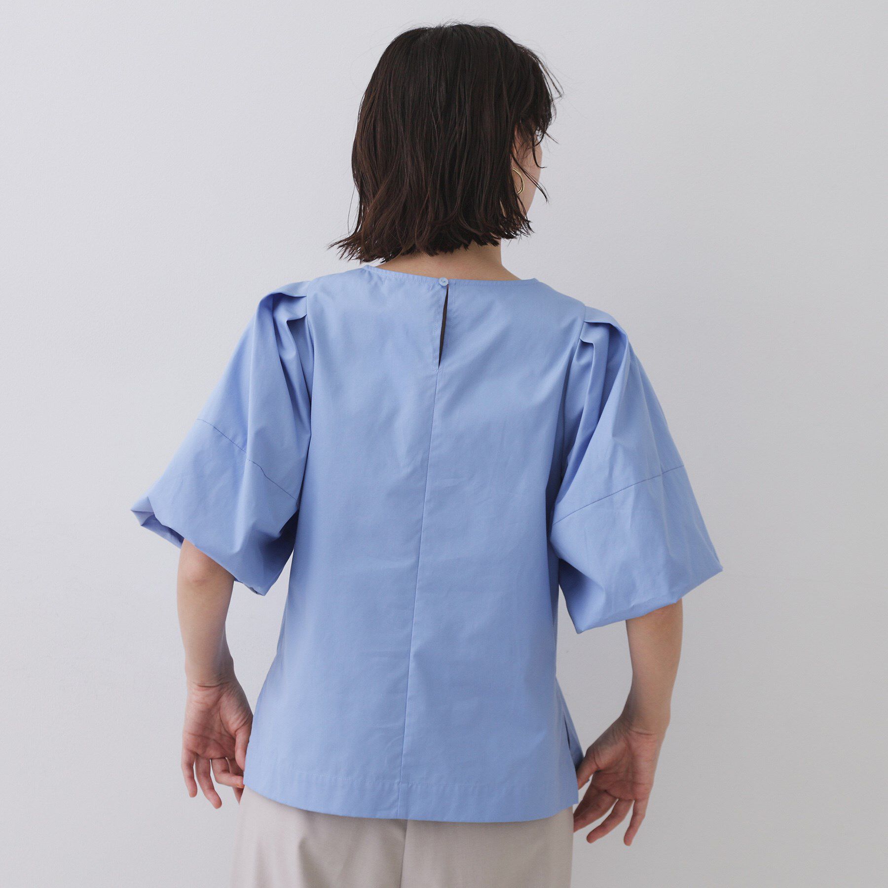 OPAQUE.CLIP「バルーンスリーブブラウス【洗濯機洗い可】」|シャツ・ブラウス|