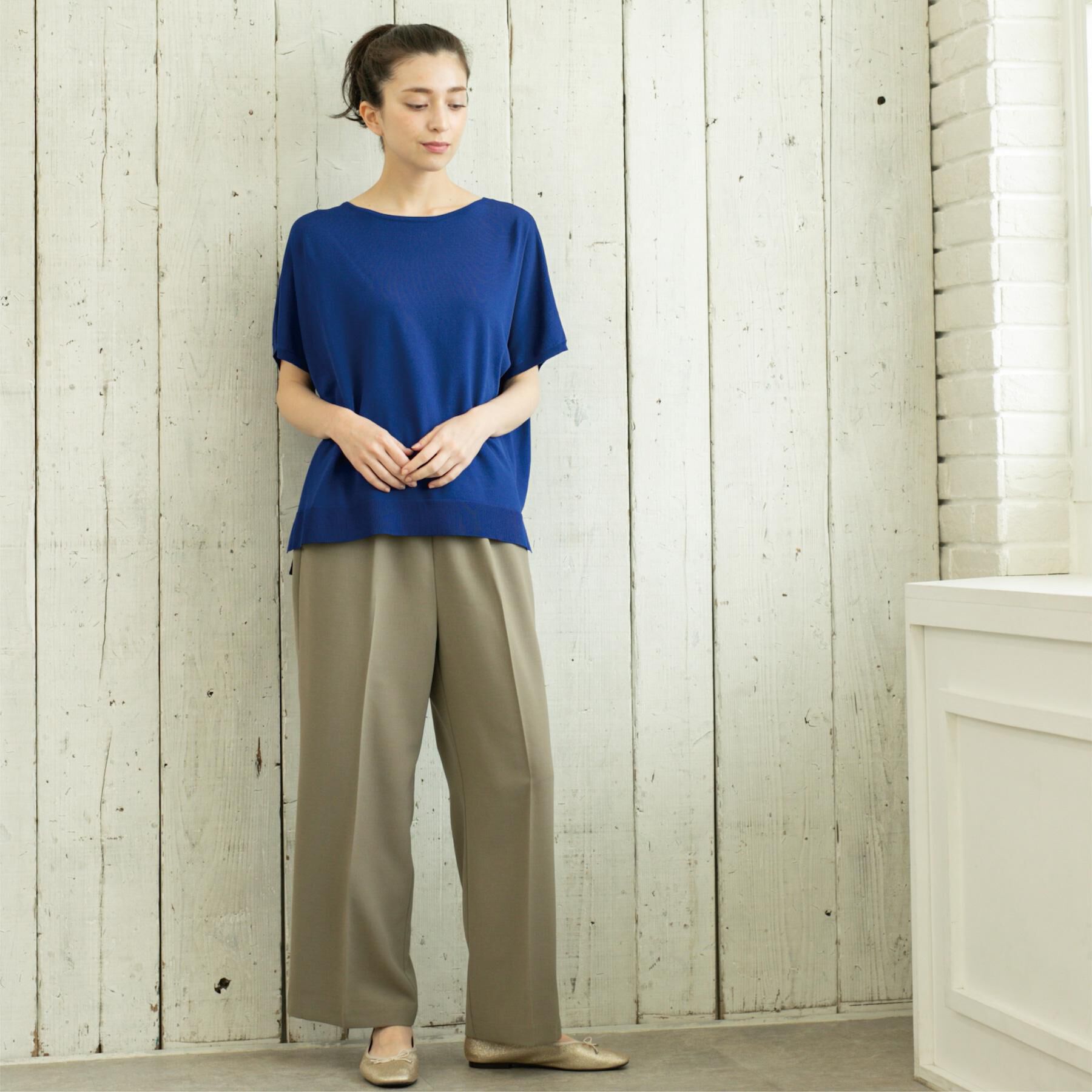 OPAQUE.CLIP「《丈が選べる/SS-LLサイズ》美脚ストレッチイージーワイドパンツ/セットアップ対応【防シワ/洗濯機」|その他|