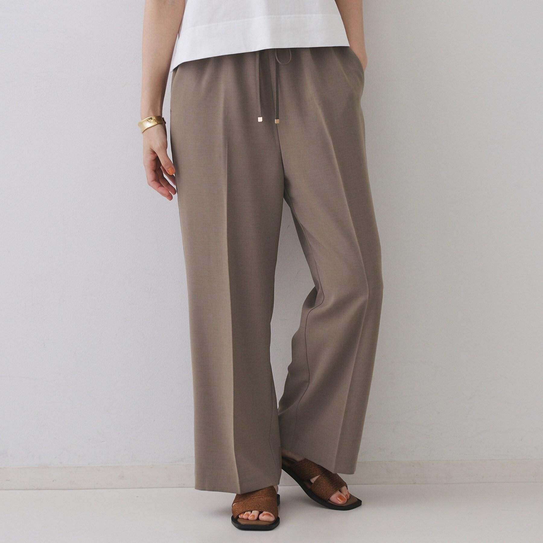 OPAQUE.CLIP「《丈が選べる/SS-LLサイズ》美脚ストレッチイージーワイドパンツ/セットアップ対応【防シワ/洗濯機」|その他|