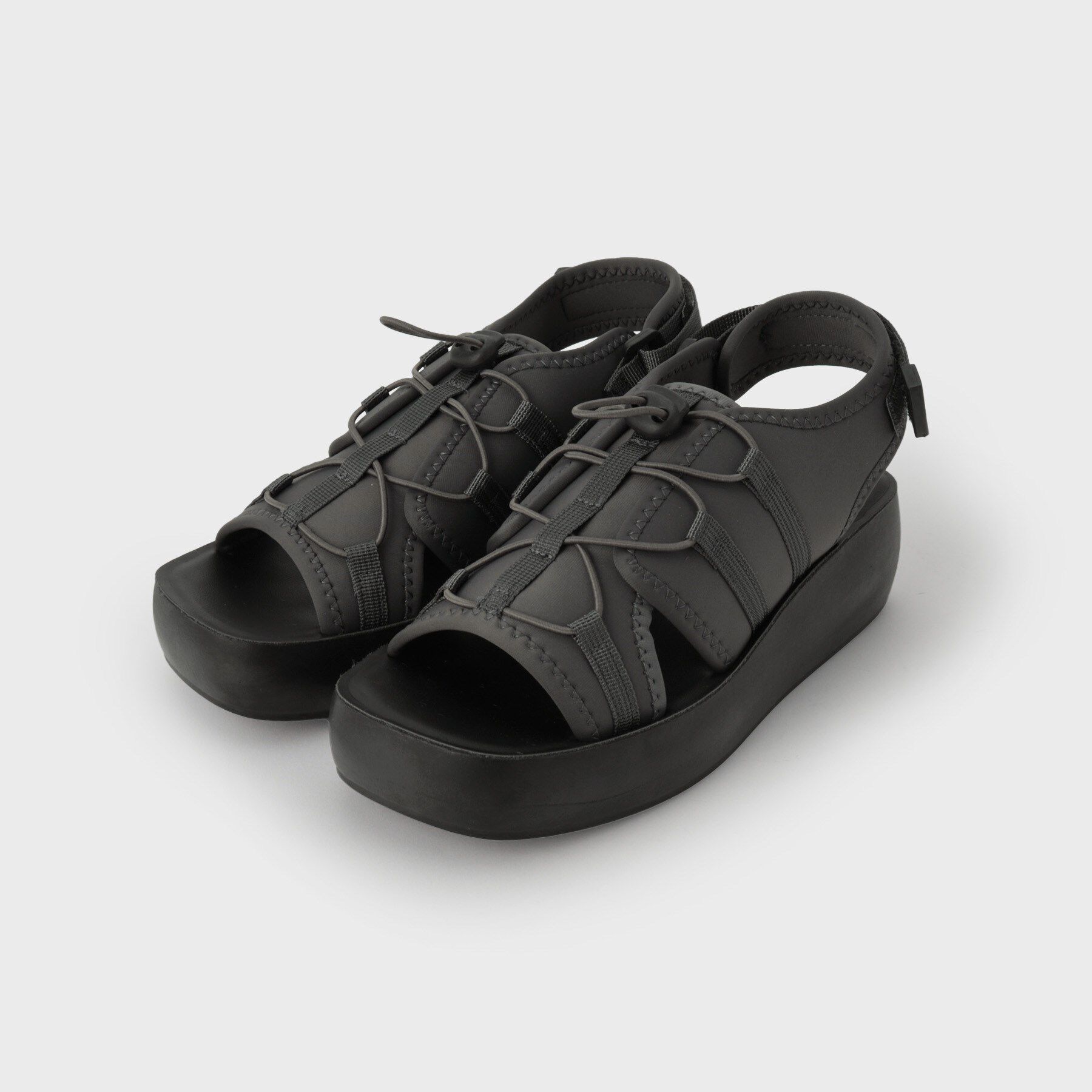 OPAQUE.CLIP「ボリュームソールスポーティサンダル」|サンダル|チャコールグレー(0