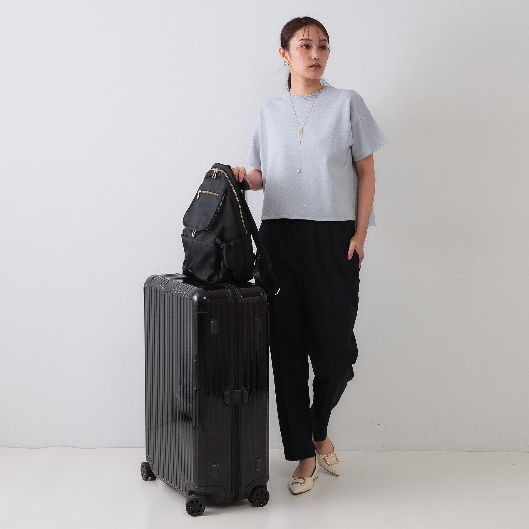 OPAQUE.CLIP「【撥水加工/多ポケット/A4サイズ対応】マルチファンクションツイルリュックサック」|リュック|