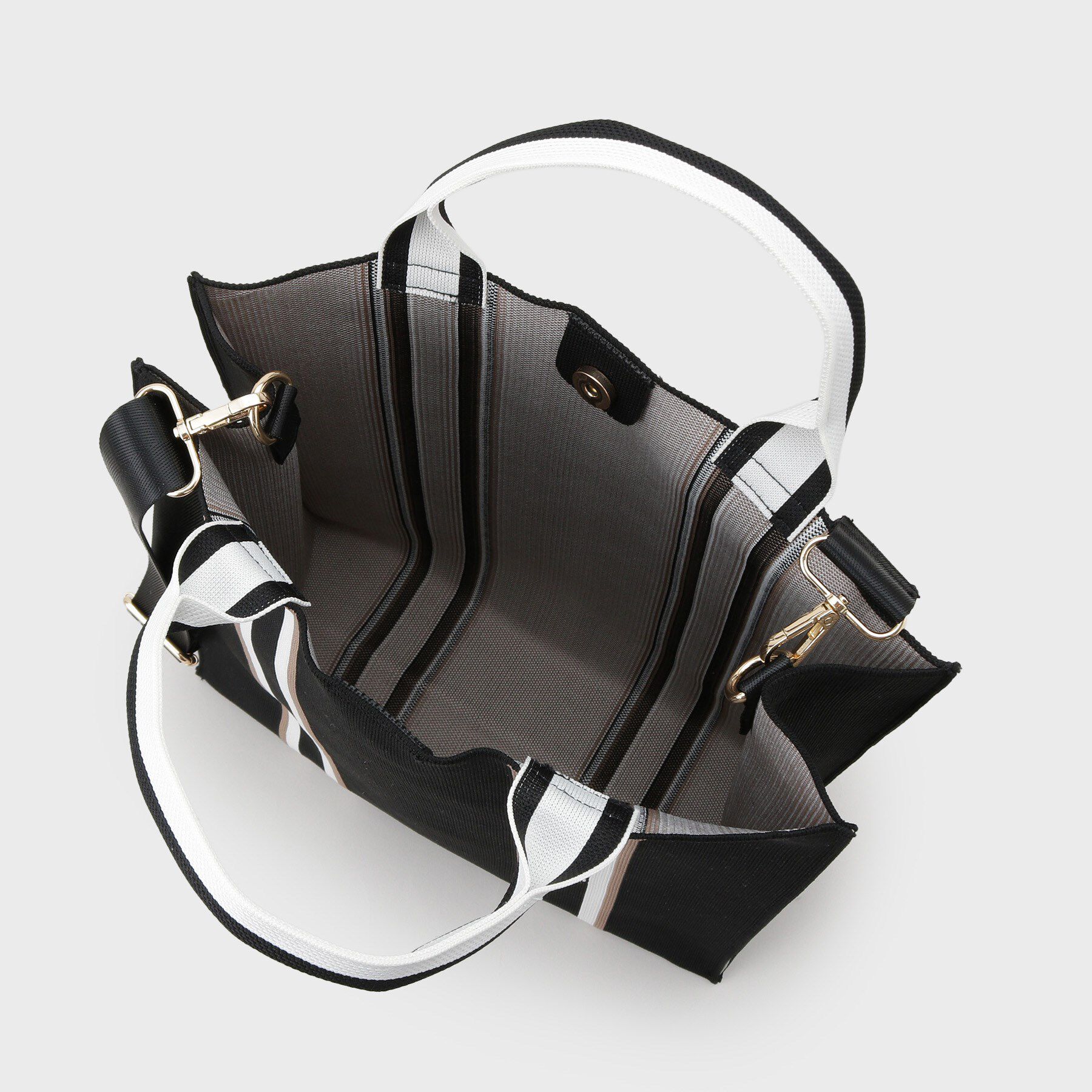 OPAQUE.CLIP「【2WAY/A4サイズ対応】ラインハンドルスクエアニットトートバッグ」|トートバッグ|