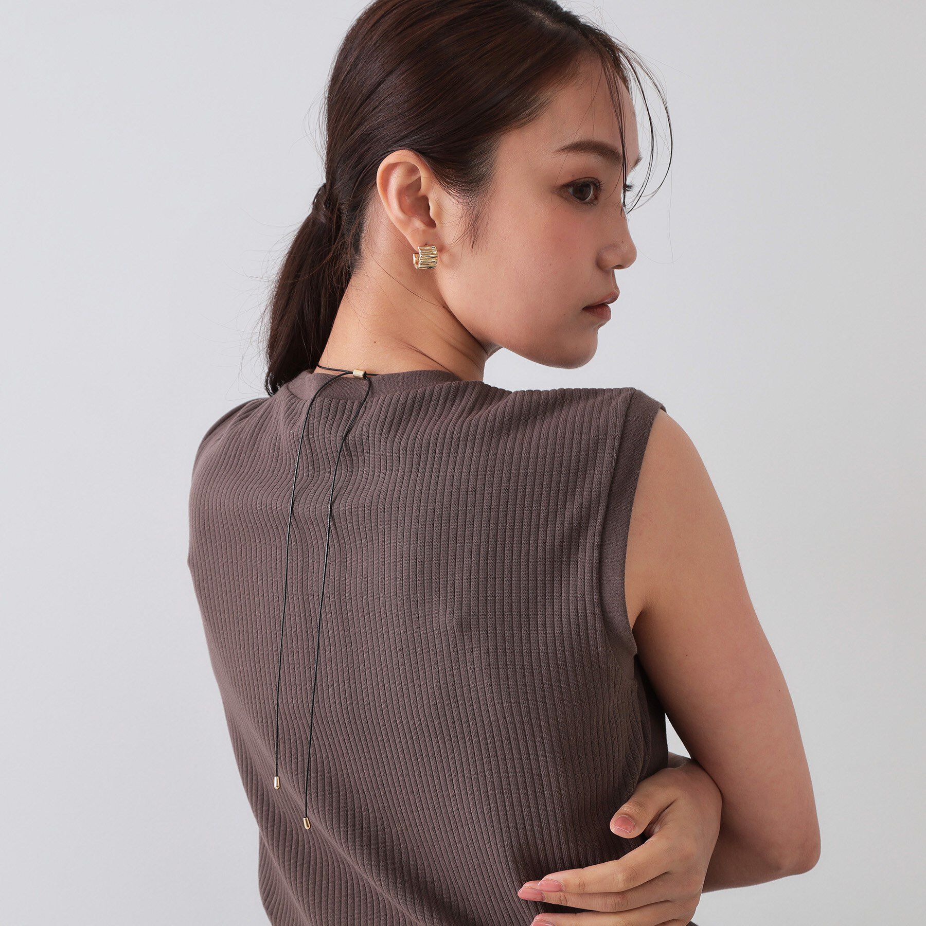 OPAQUE.CLIP「メタルバー&times;コードネックレス」|ネックレス|