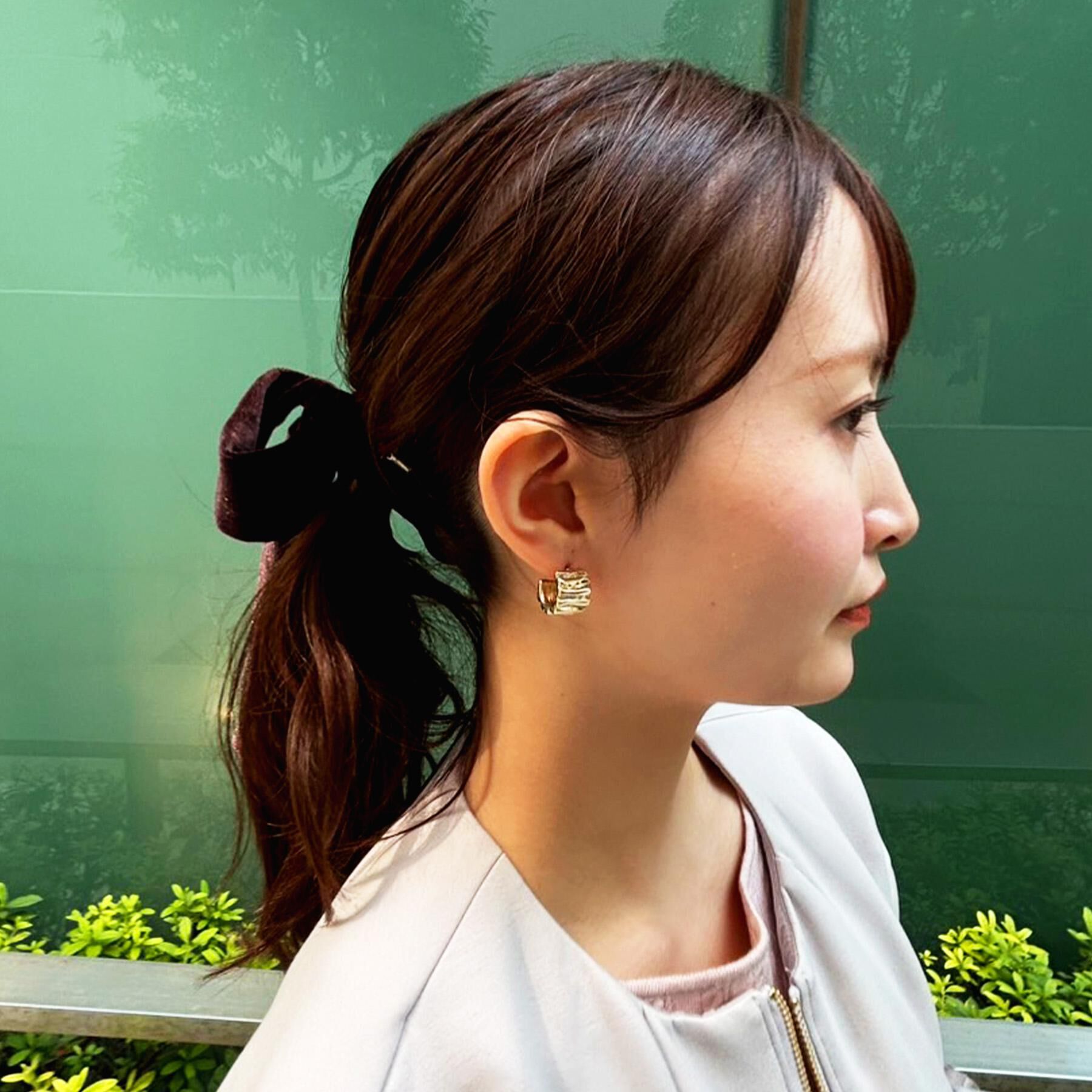 OPAQUE.CLIP「しわメタルピアス」|ピアス|