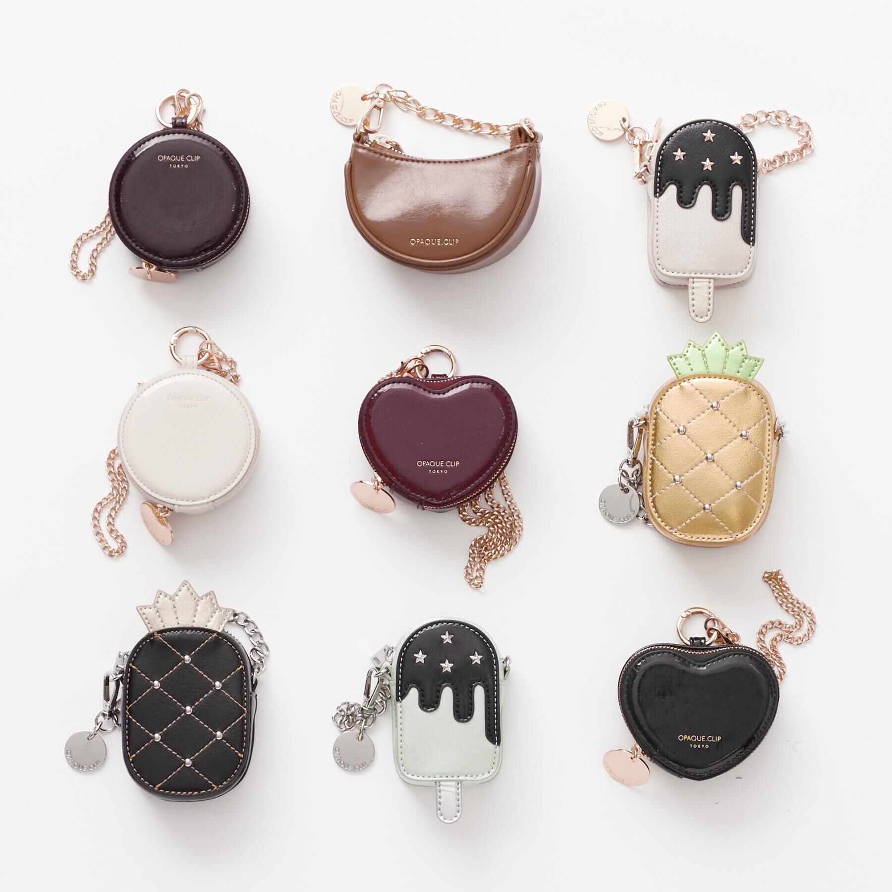 OPAQUE.CLIP「トロピカルメタリックバッグチャーム」|キーケース|