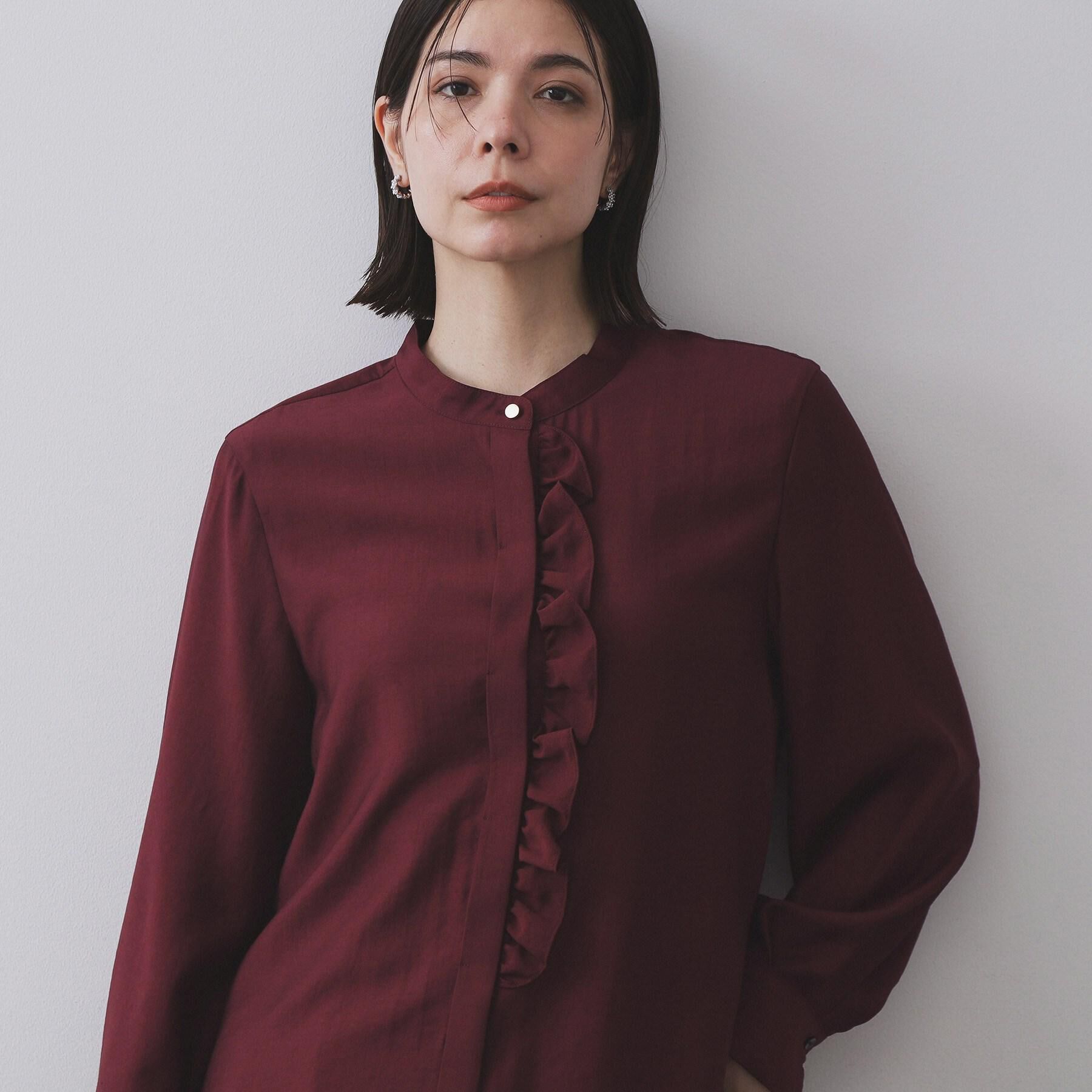 OPAQUE.CLIP「フロントフリルブラウス【洗濯機OK】」|シャツ・ブラウス|