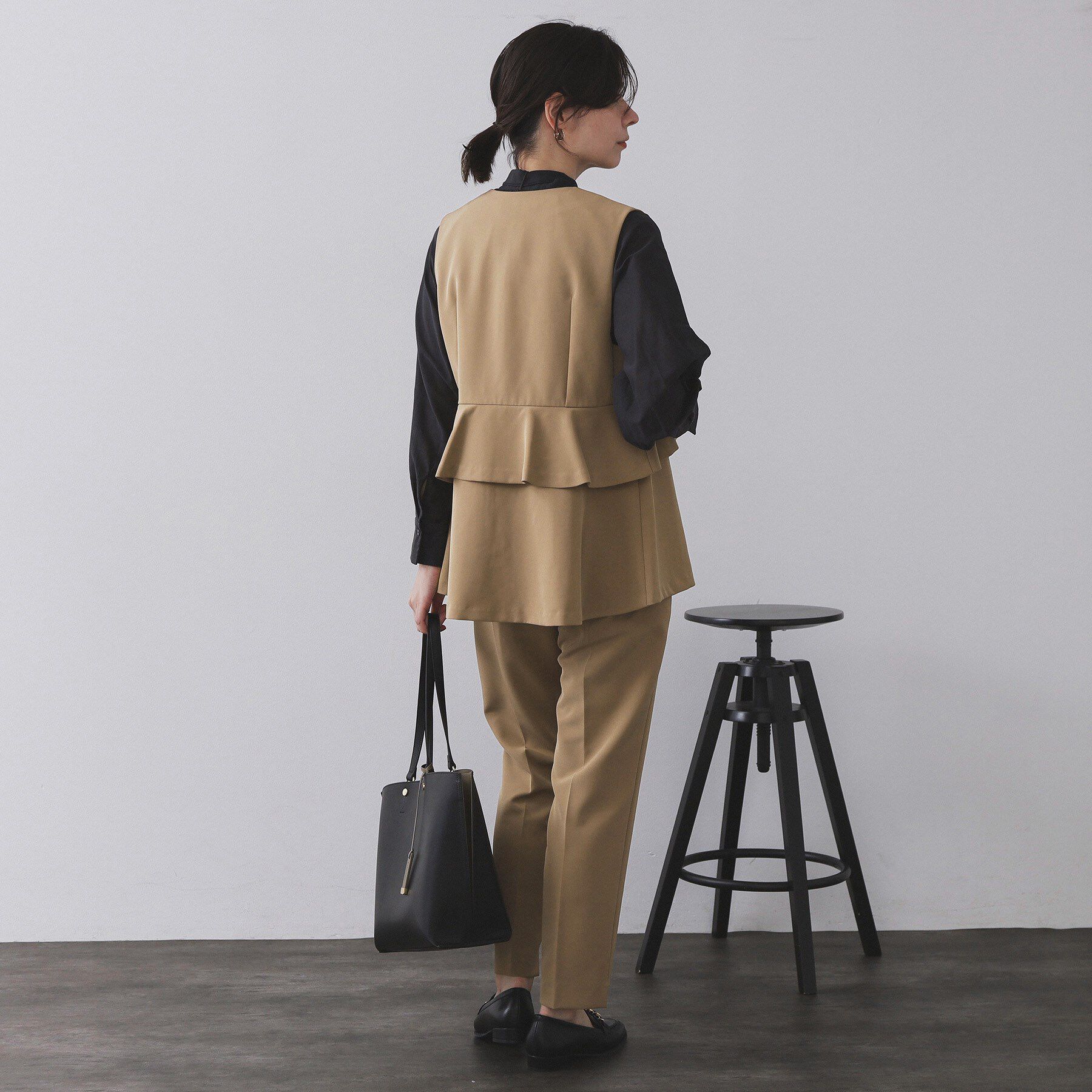 OPAQUE.CLIP「ステップヘムテーパードパンツ/セットアップ対応可【洗濯機洗い可】」|その他|