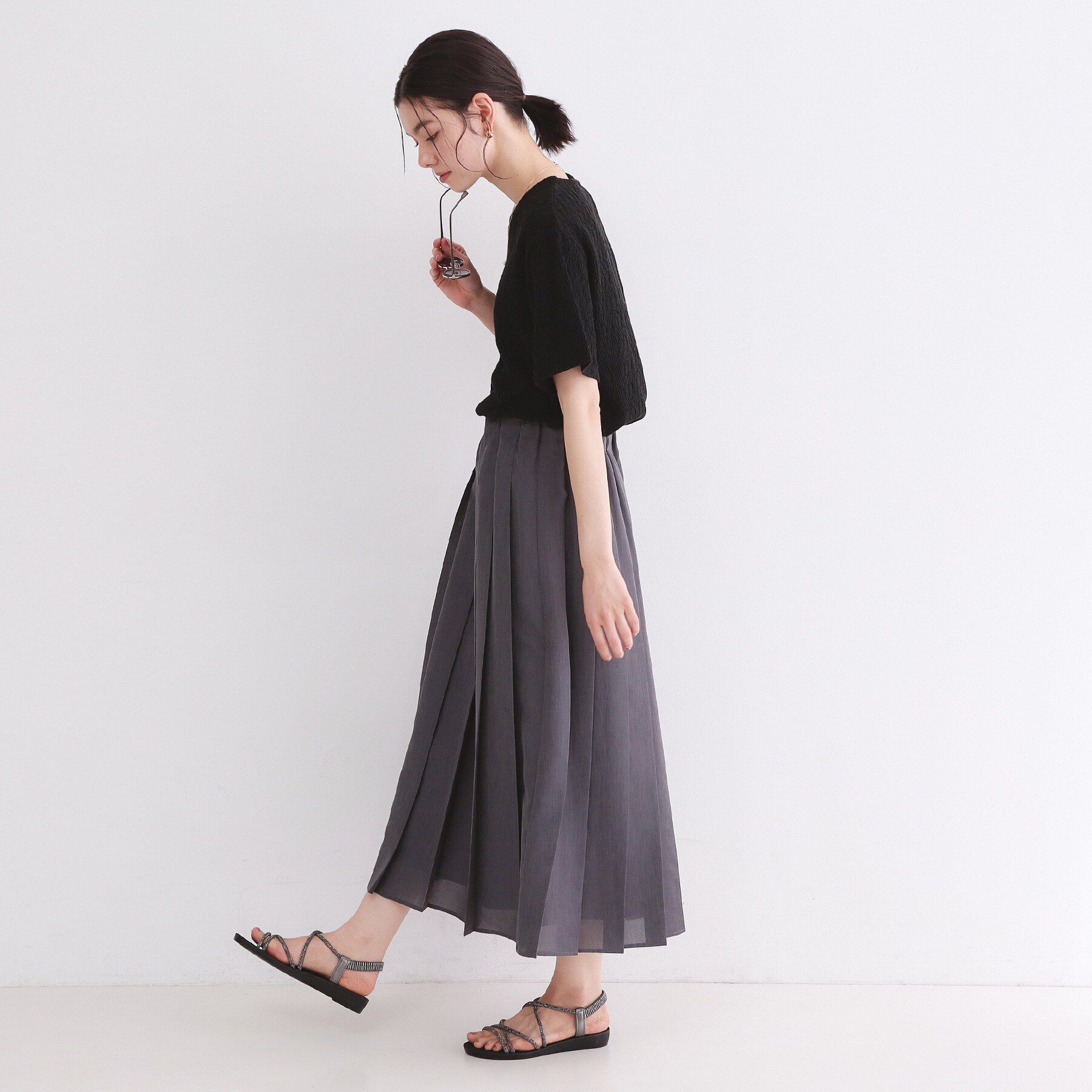 OPAQUE.CLIP「ふくれジャカードトップス【洗濯機洗い可】」|Tシャツ・カットソー|