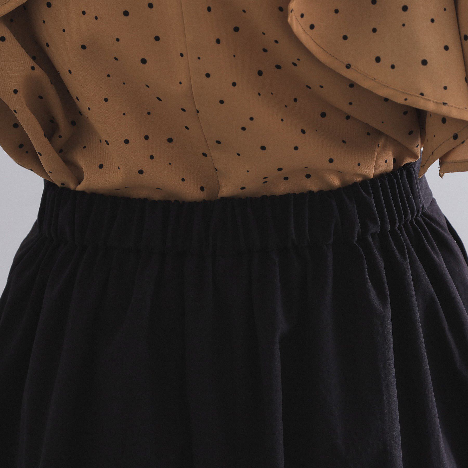 OPAQUE.CLIP「コットンライクフレアスカート【洗濯機洗い可】」|スカート|