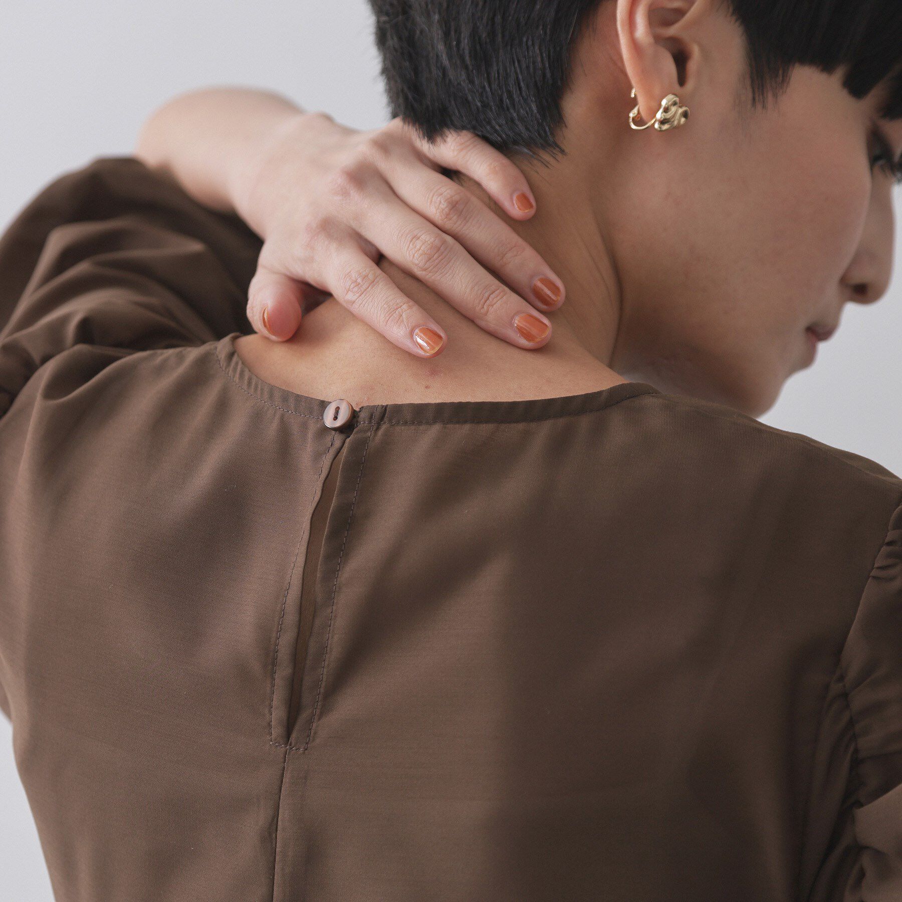 OPAQUE.CLIP「シアーボリュームスリーブブラウス【洗濯機洗い可】」|シャツ・ブラウス|