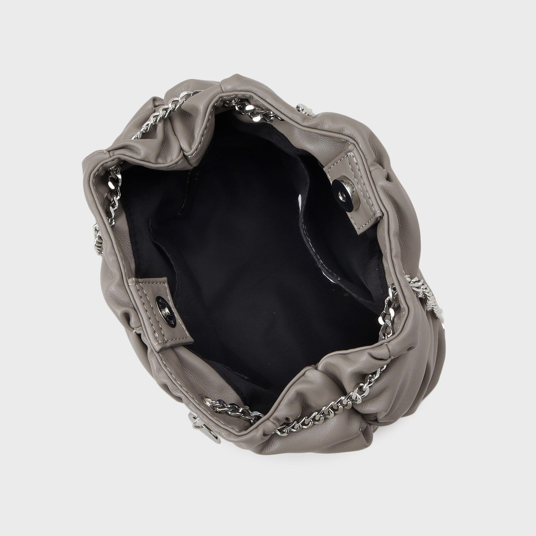 OPAQUE.CLIP「【2WAY】ラム調合皮巾着ミニショルダーバッグ」|ショルダー・メッセンジャー|