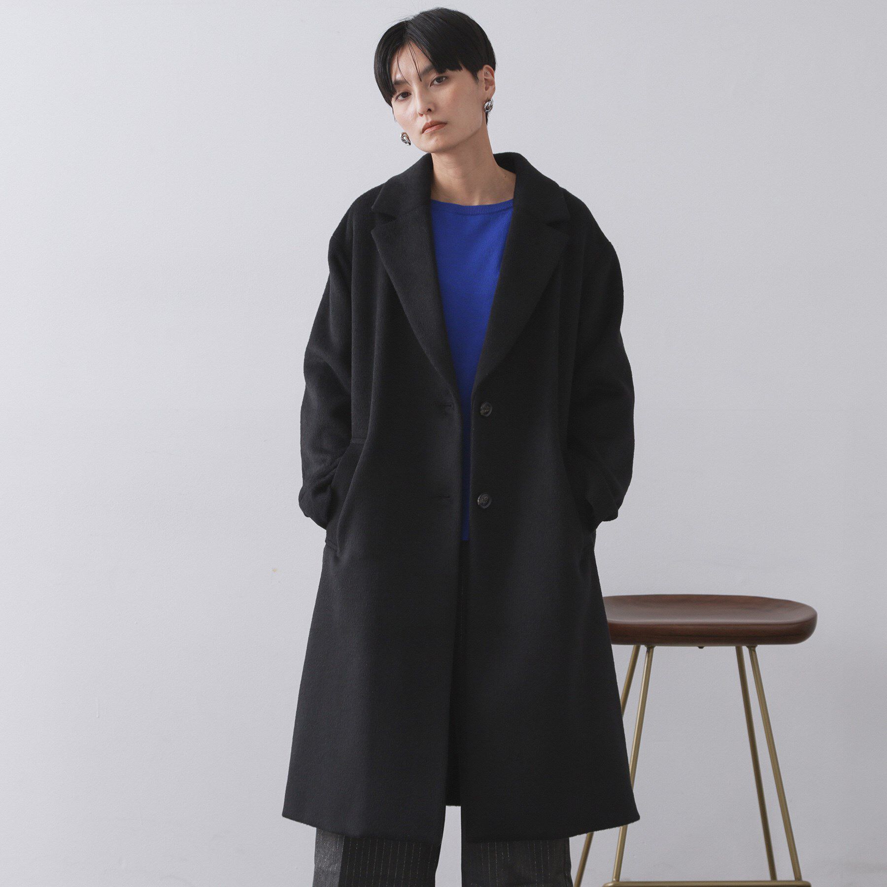 OPAQUE.CLIP「カシミヤブレンドウールチェスターコート」|チェスターコート|