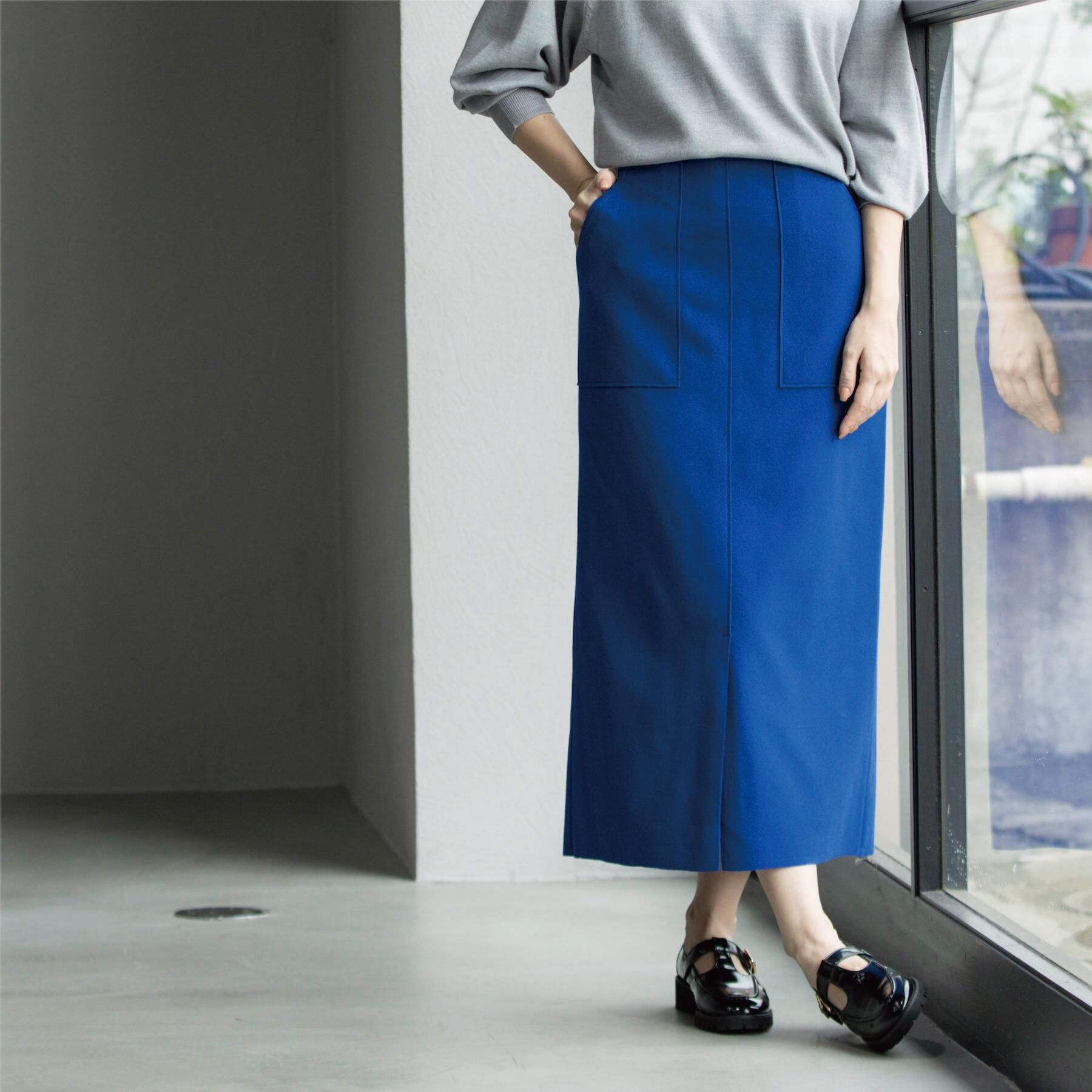 OPAQUE.CLIP「ウールライクタイトスカート【洗濯機洗い可】《8col》」|スカート|