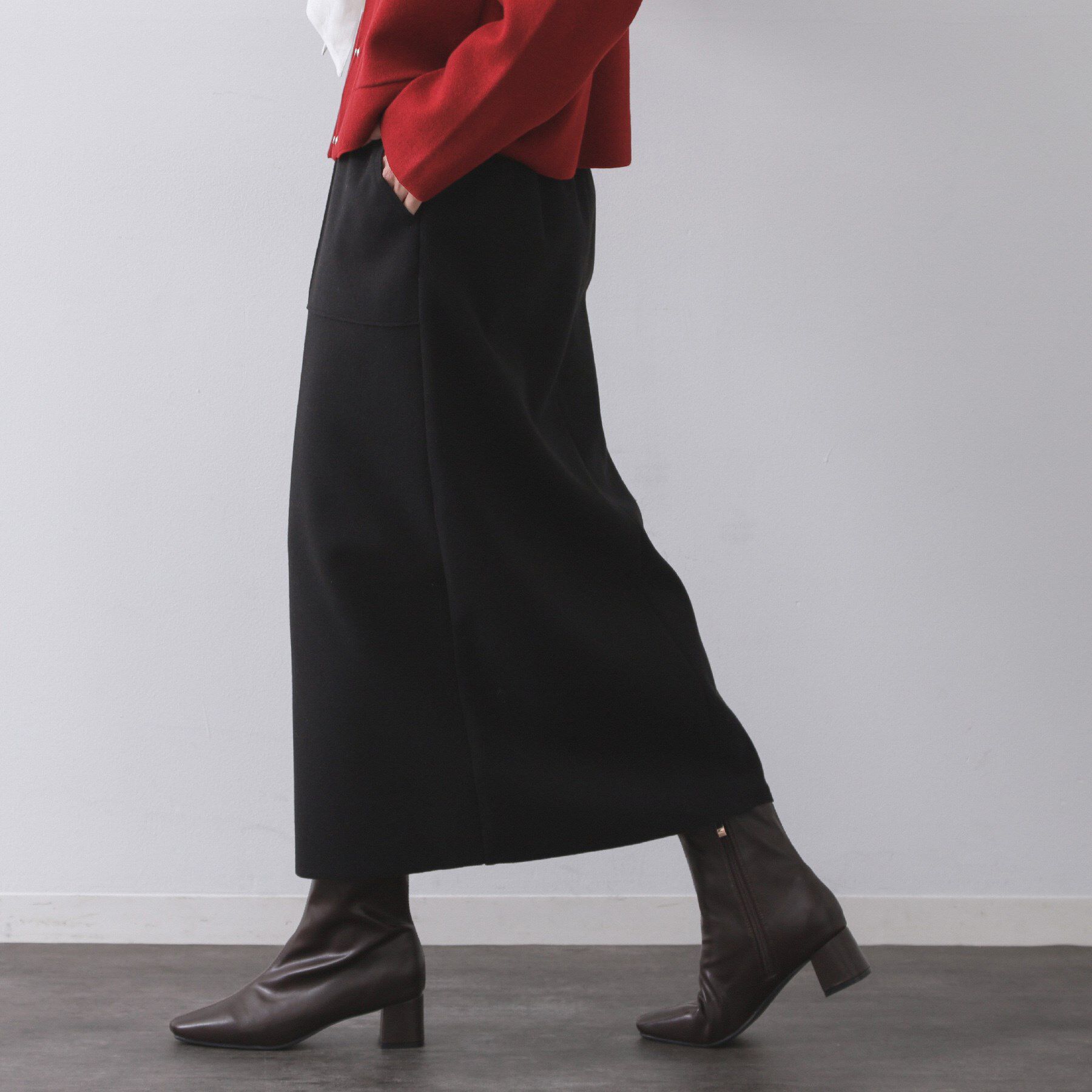 OPAQUE.CLIP「ウールライクタイトスカート【洗濯機洗い可】《8col》」|スカート|