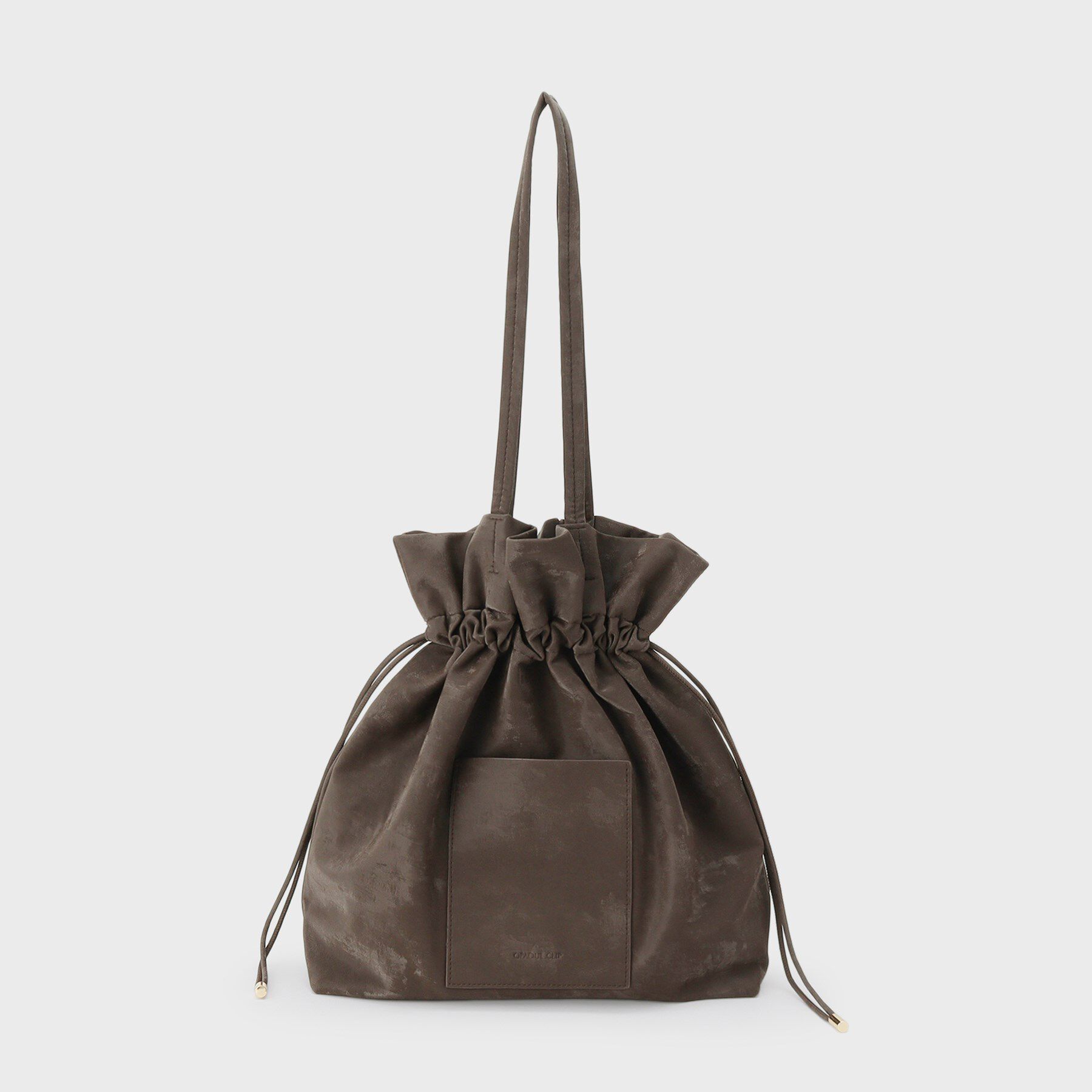 OPAQUE.CLIP「【A4サイズ対応】ソフト合皮巾着ドローストリングトートバッグ」|トートバッグ|