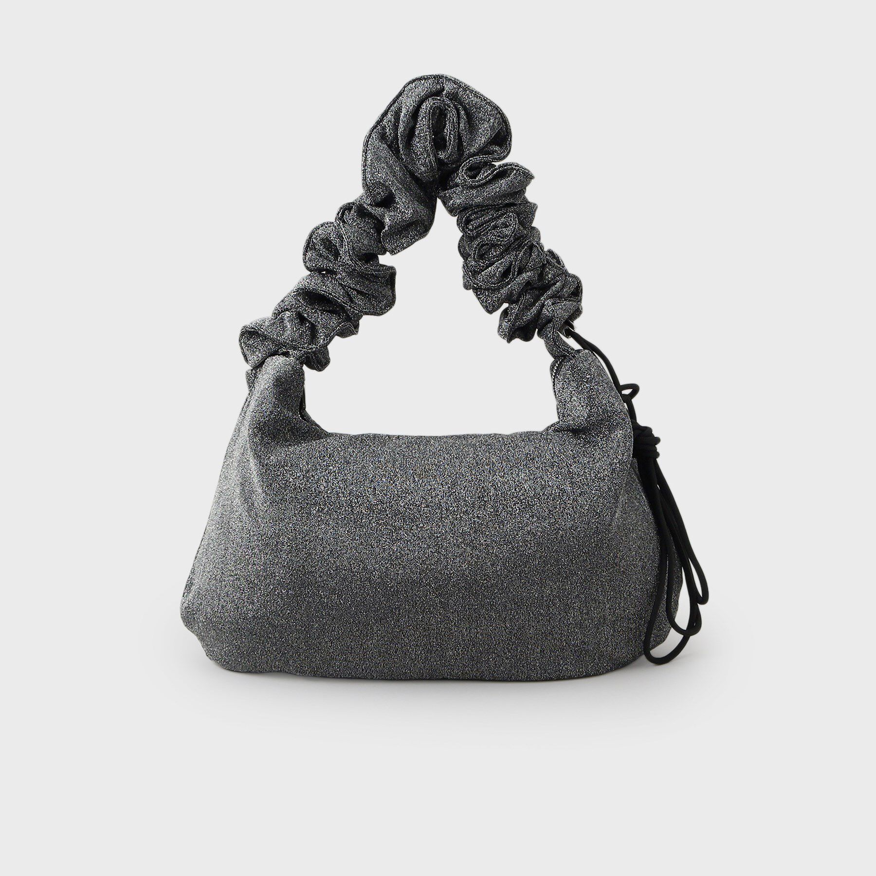 OPAQUE.CLIP「【2WAY】ドロストフリルハンドルラメミドルショルダーバッグ」|ショルダー・メッセンジャー|