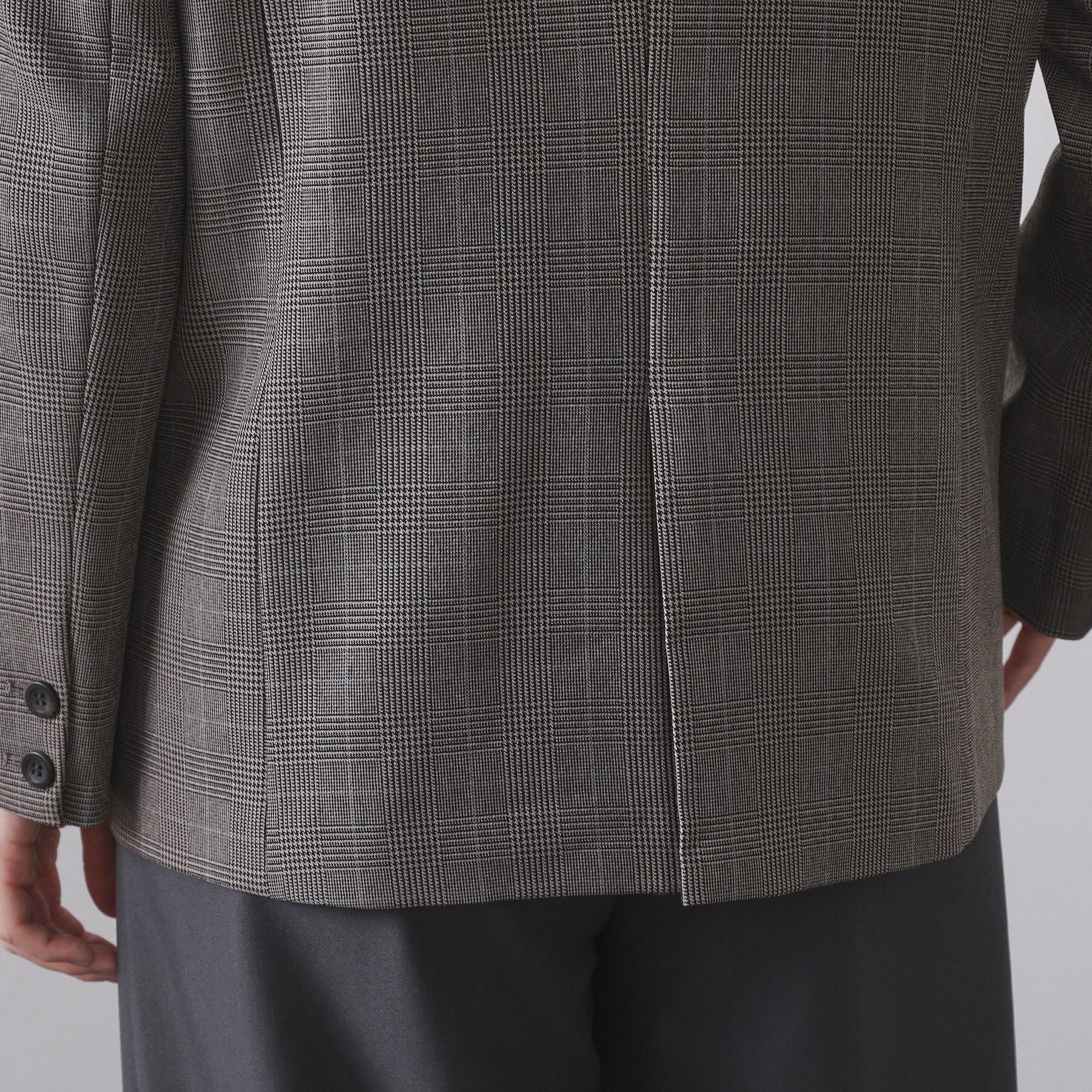 OPAQUE.CLIP「グレンチェックダブルジャケット/セットアップ対応可【洗える】」|テーラードジャケット|