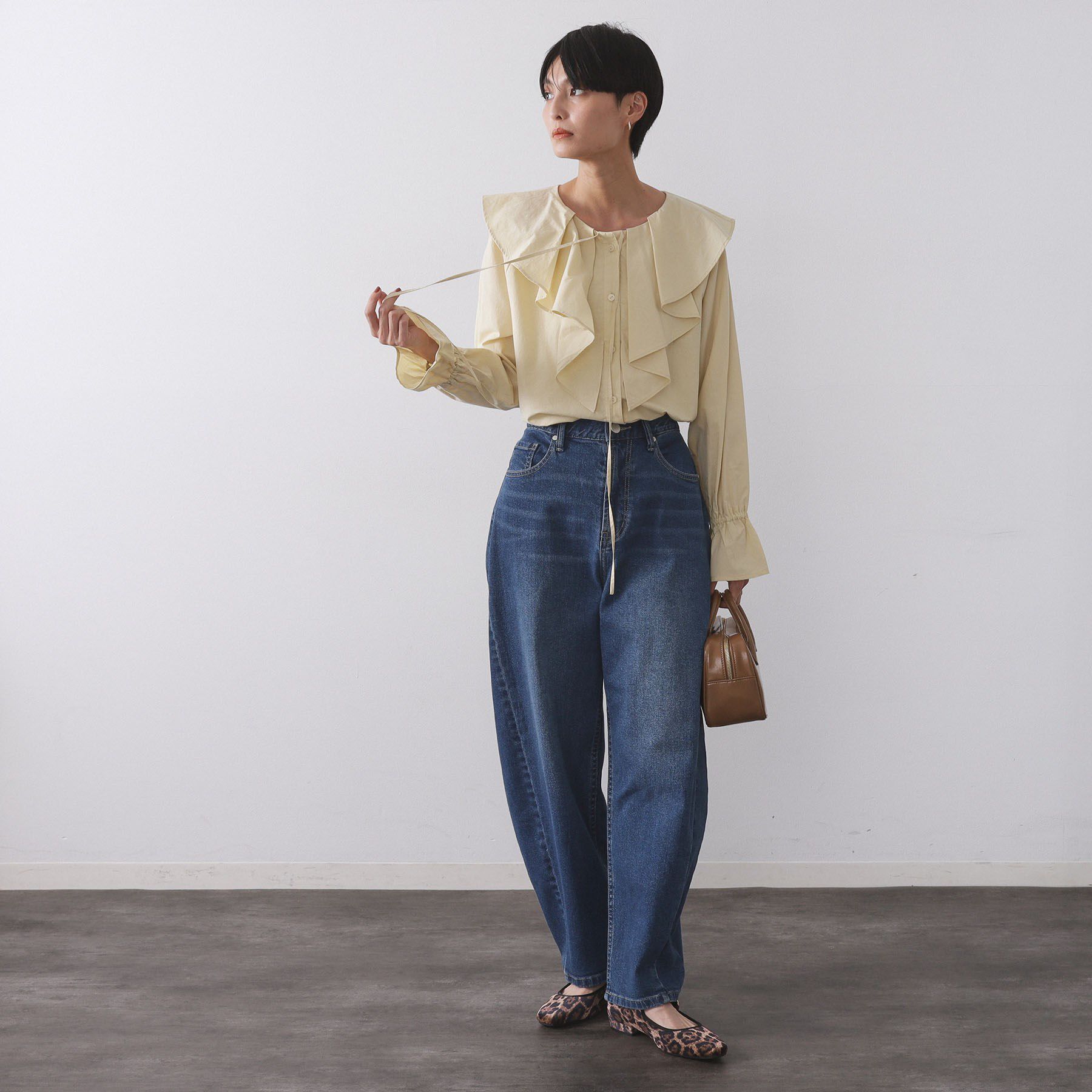 OPAQUE.CLIP「ラッフルフリルブラウス【洗濯機OK】」|シャツ・ブラウス|