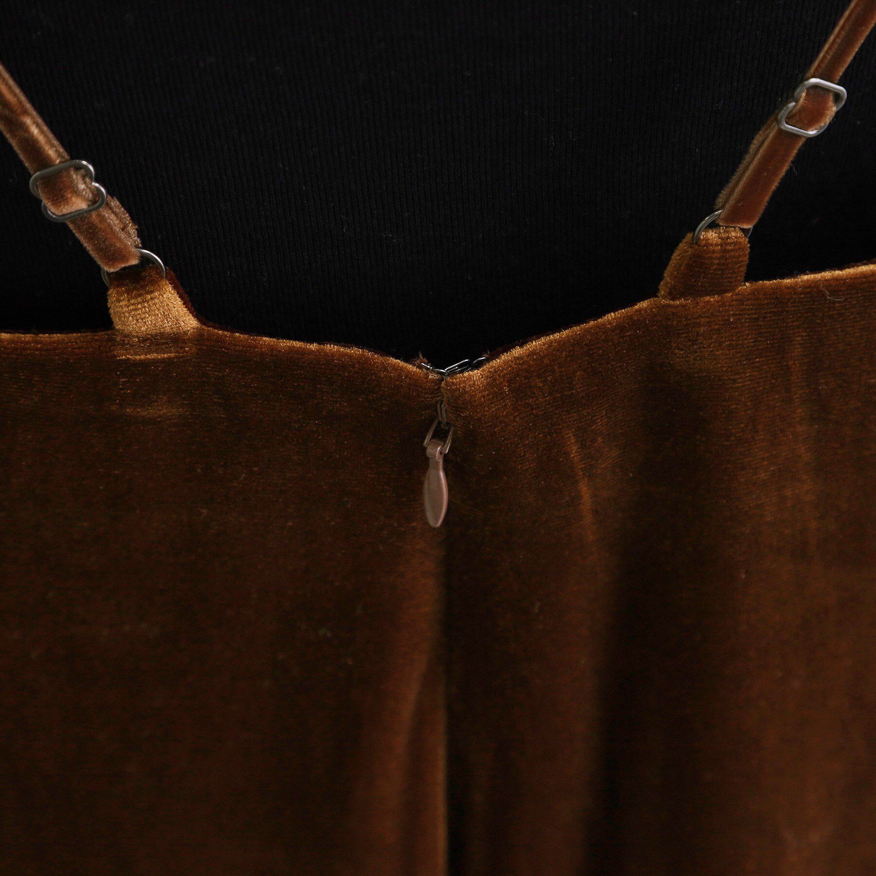 OPAQUE.CLIP「【es】ベロアサロペット【洗濯機OK】」|オールインワン|