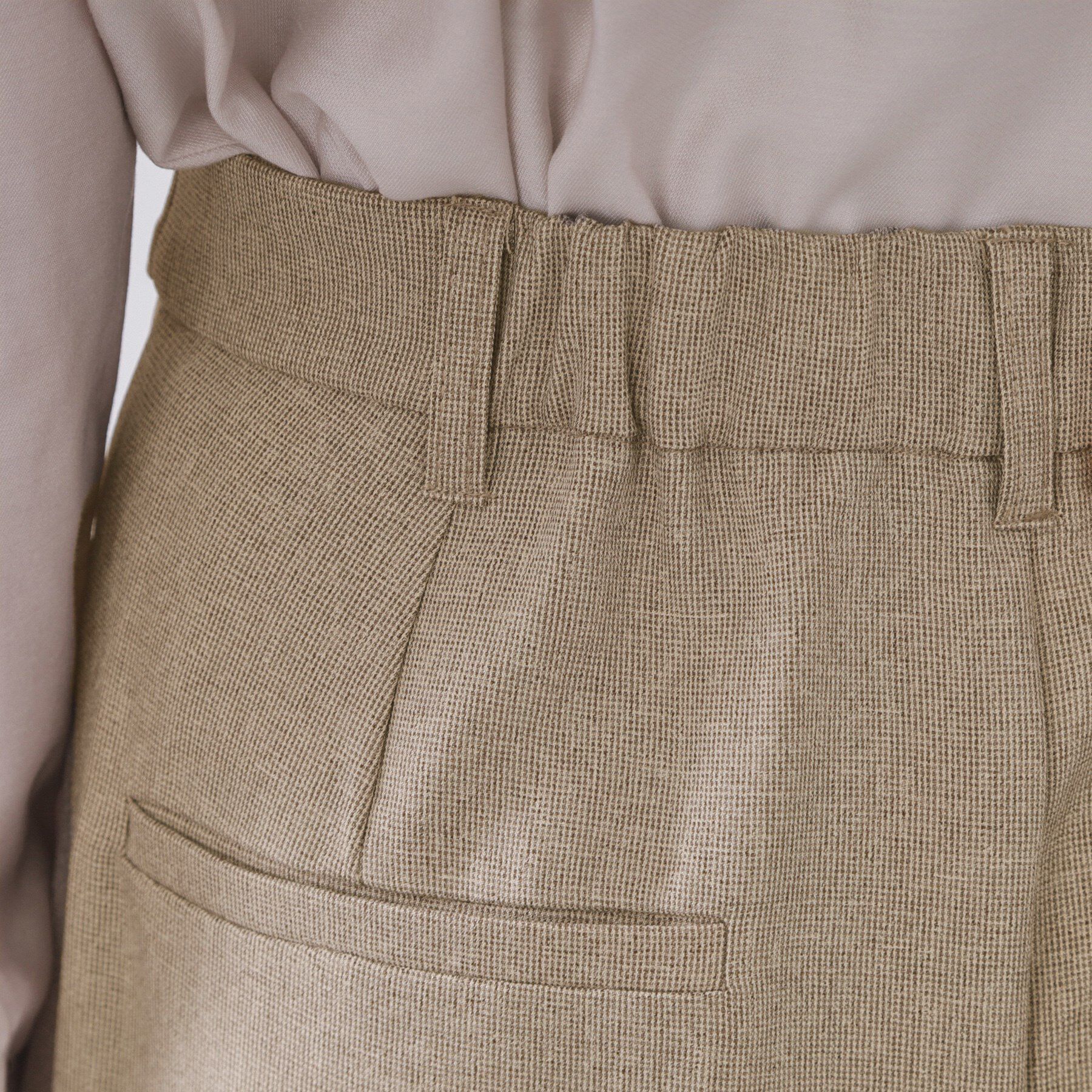 OPAQUE.CLIP「ストレッチタックワイドパンツ/セットアップ対応可【洗濯機OK】」|その他|