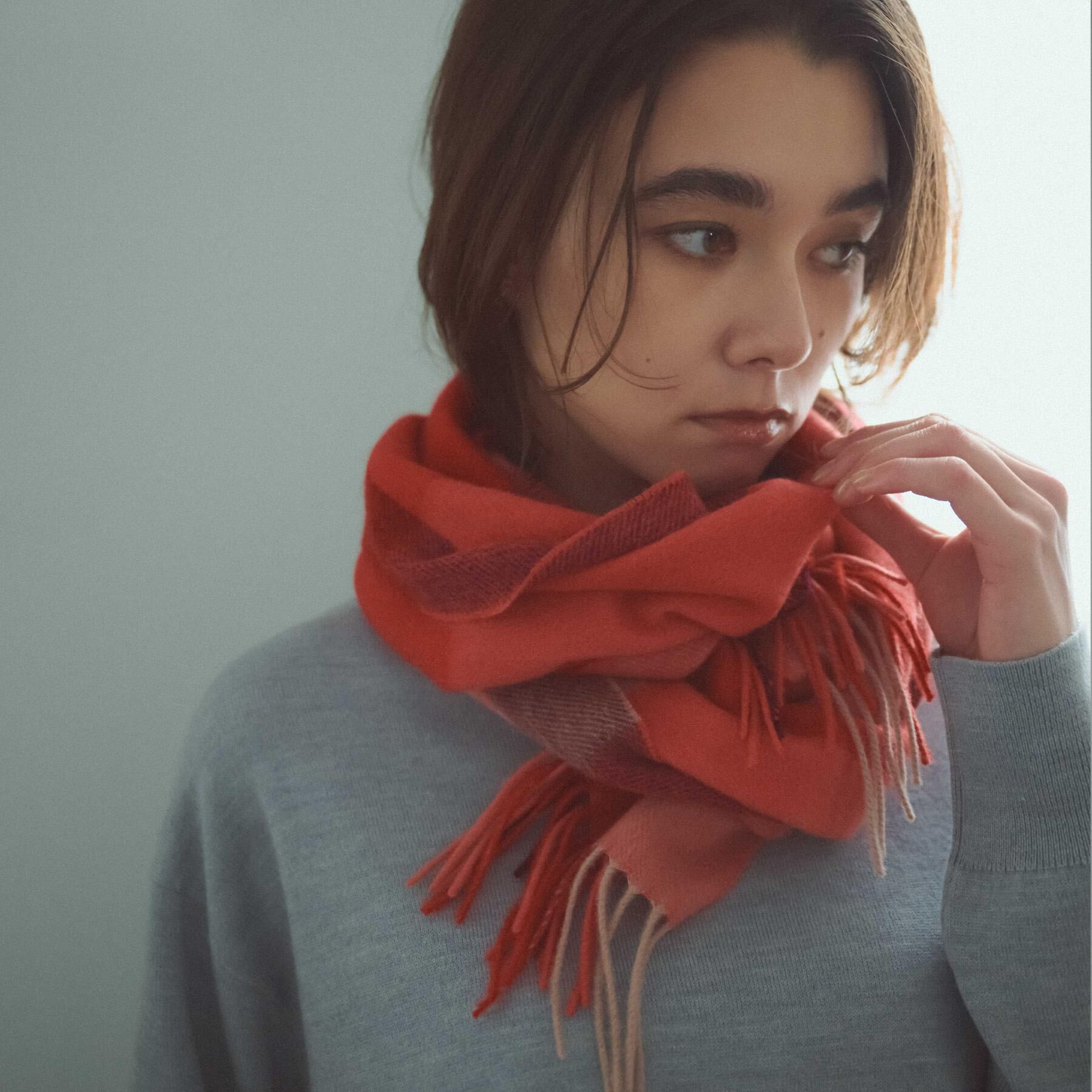 OPAQUE.CLIP「ウール100％マフラー【12col/洗える】」|ストール|