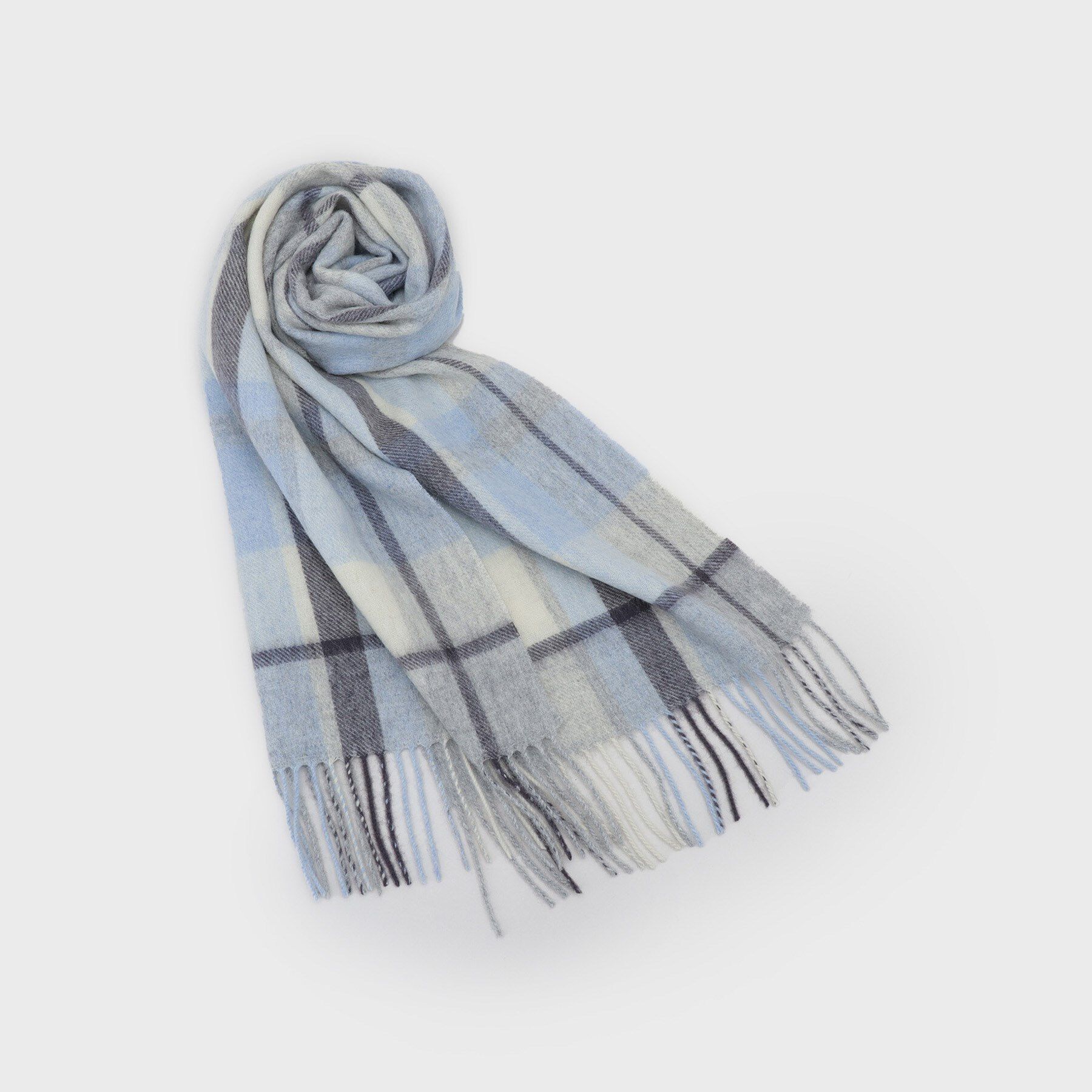 OPAQUE.CLIP「ウール100％マフラー【12col/洗える】」|ストール|グレー(212)