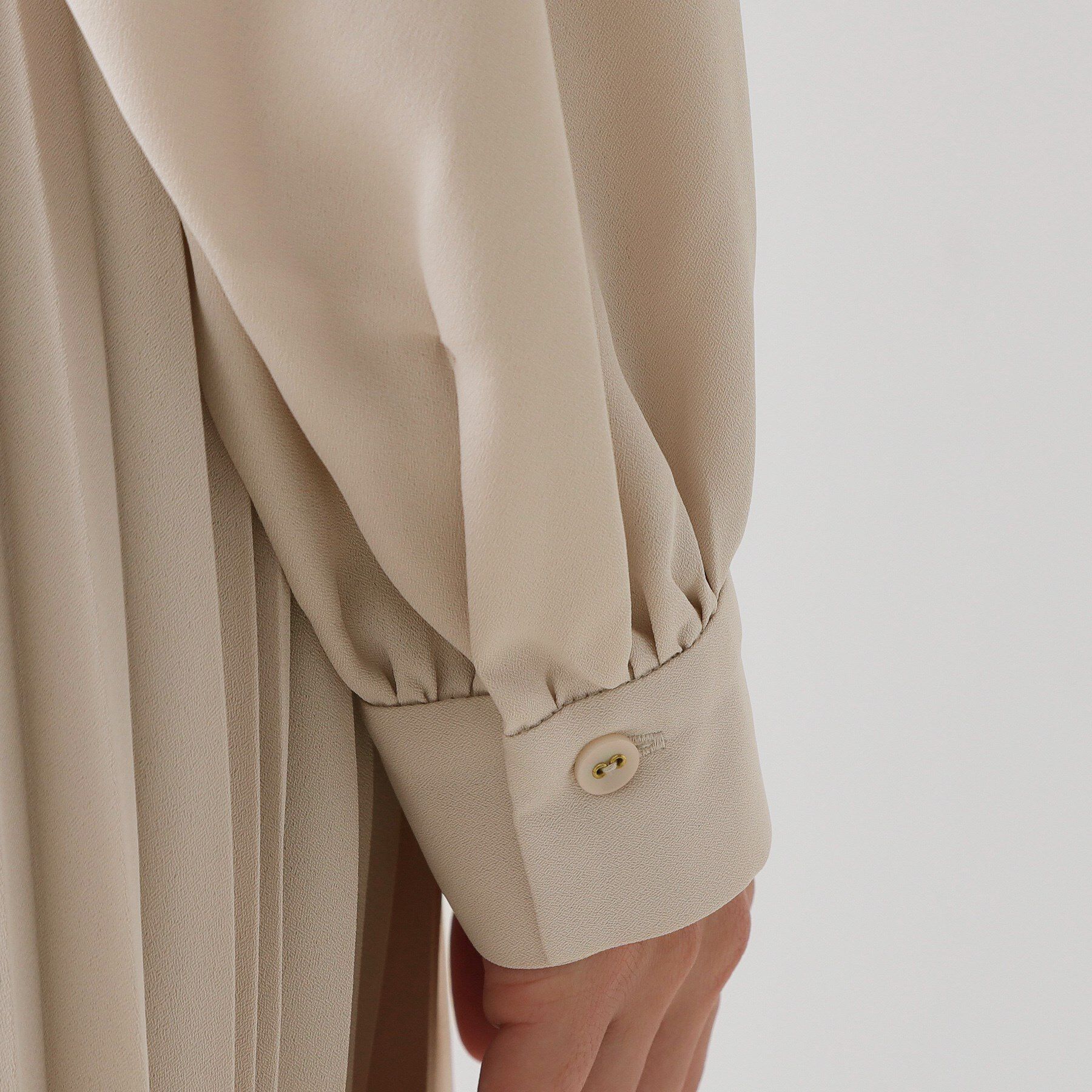 OPAQUE.CLIP「≪通勤・セレモニー対応≫ジョーゼットプリーツワンピース【洗濯機OK】」|ワンピース|