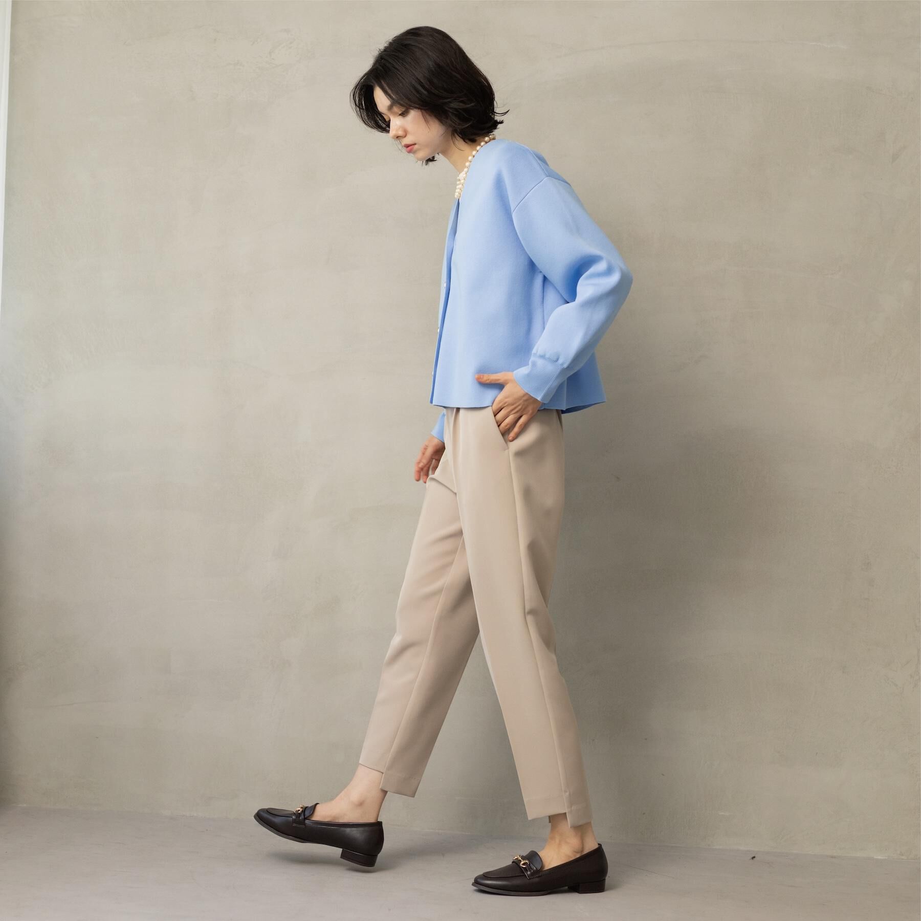 OPAQUE.CLIP「ステップヘムテーパードパンツ/セットアップ対応可【洗濯機OK】」|その他|