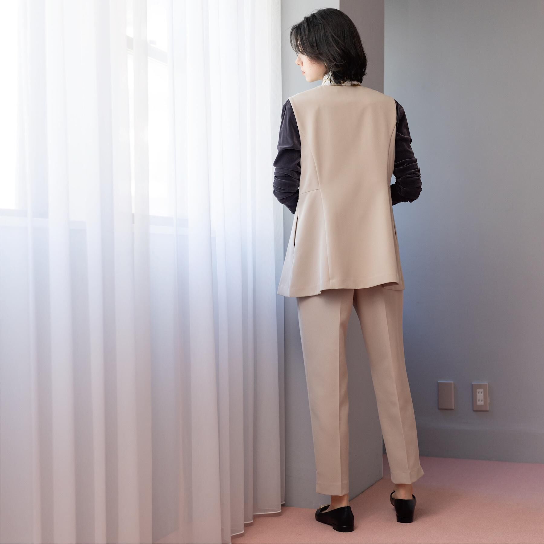 OPAQUE.CLIP「ステップヘムテーパードパンツ/セットアップ対応可【洗濯機OK】」|その他|