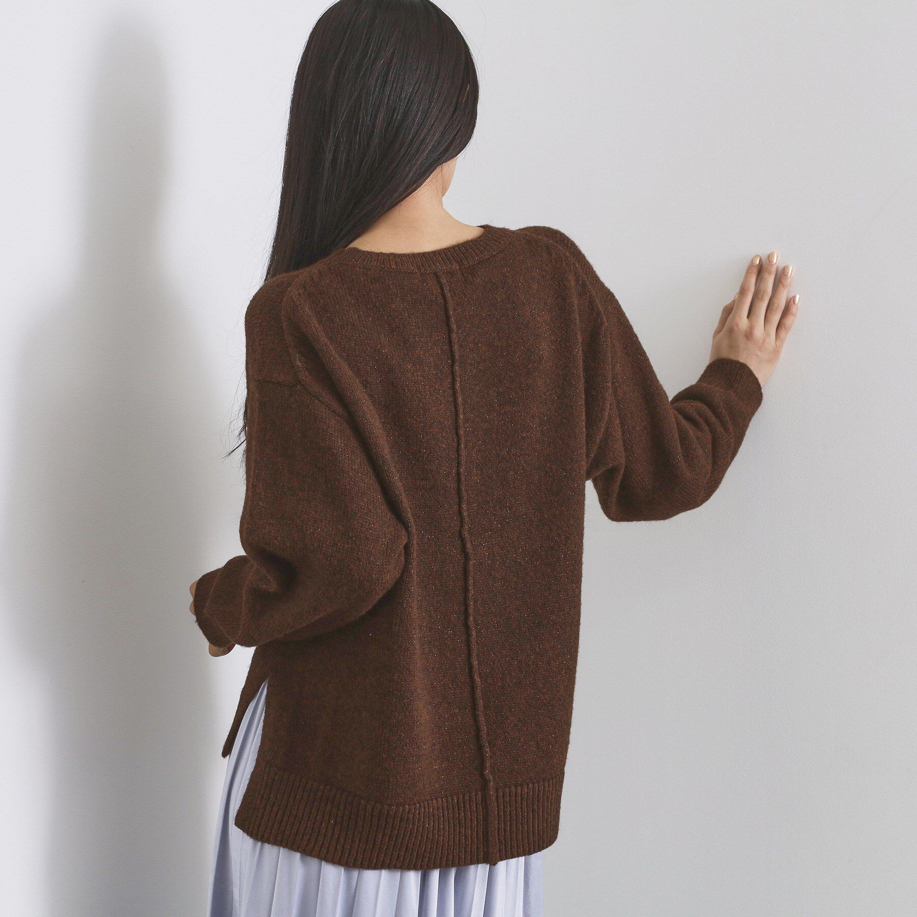 OPAQUE.CLIP「リラクシークルーネックニット【洗濯機OK】」|ニット・セーター|