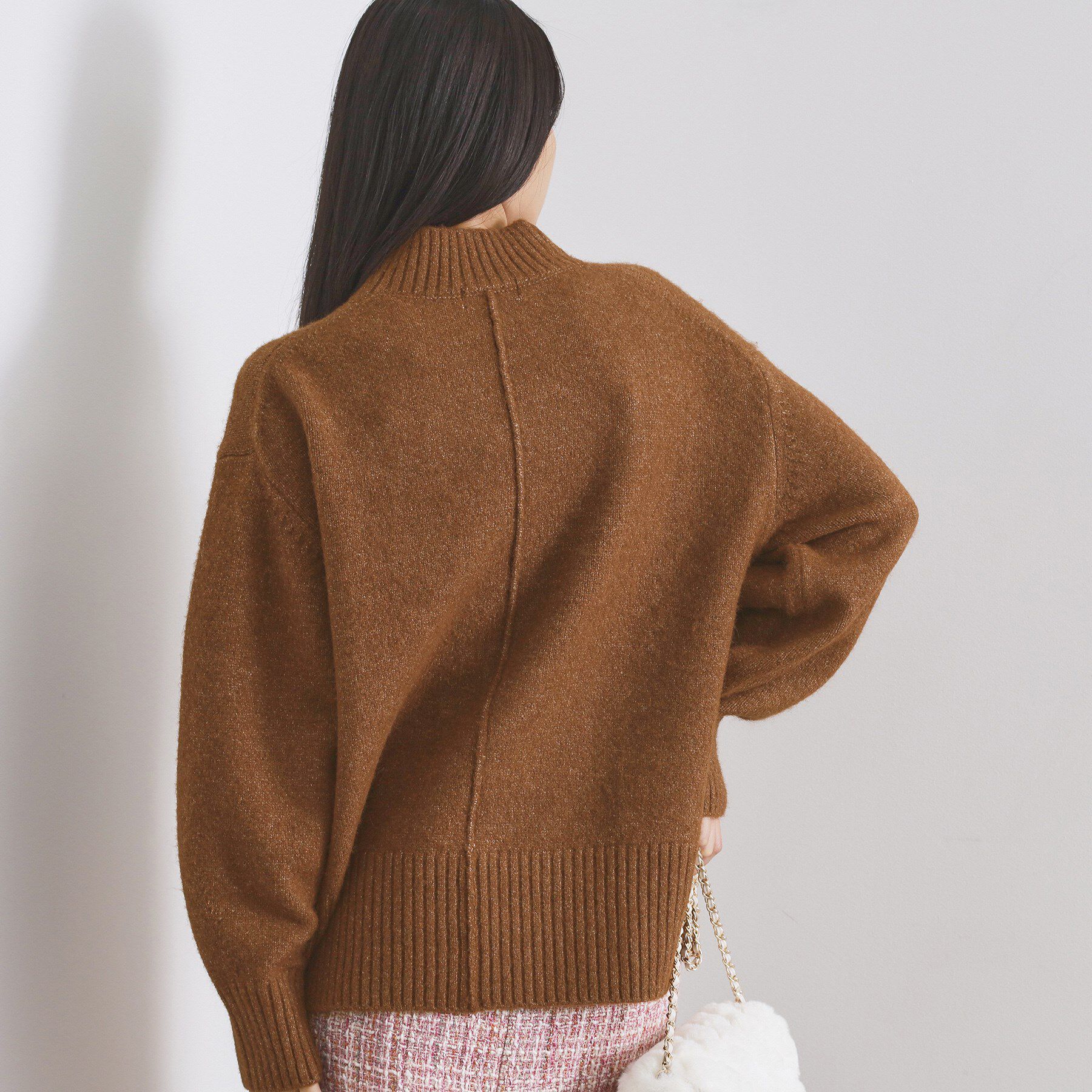 OPAQUE.CLIP「ふわふわハイネックニット【洗濯機OK】」|ニット・セーター|