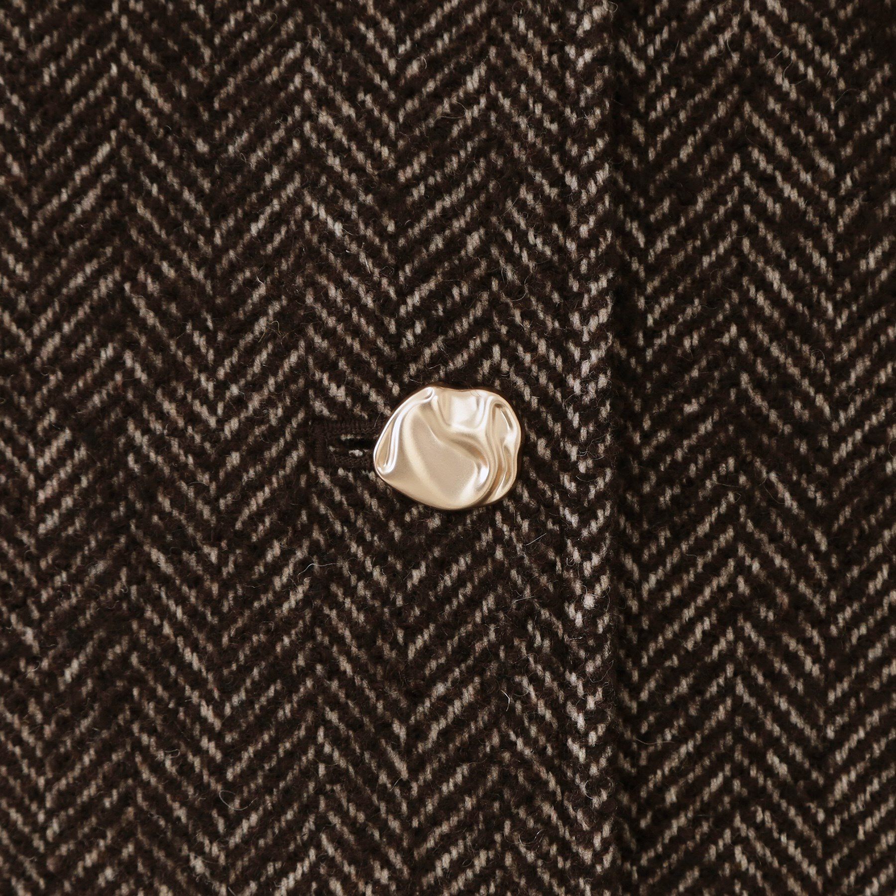 OPAQUE.CLIP「ヘリンボーンステンカラーコート」|ステンカラーコート|