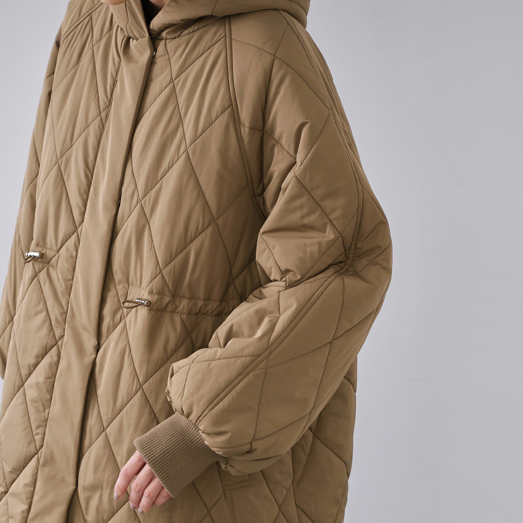 OPAQUE.CLIP「撥水キルティングロングコート【洗える】」|ダウン|