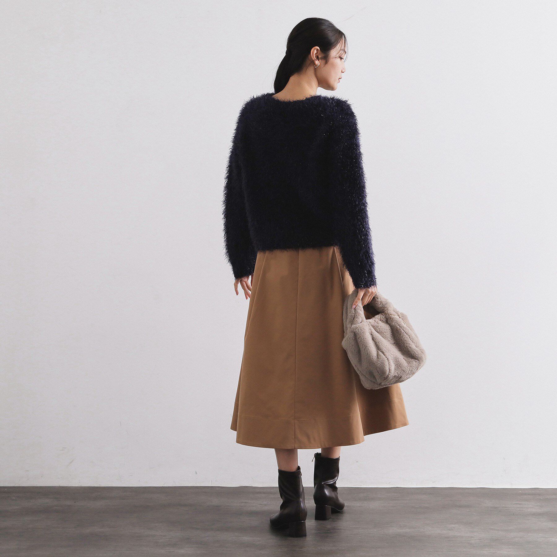 OPAQUE.CLIP「シャギーラメニット【洗濯機OK】」|ニット・セーター|