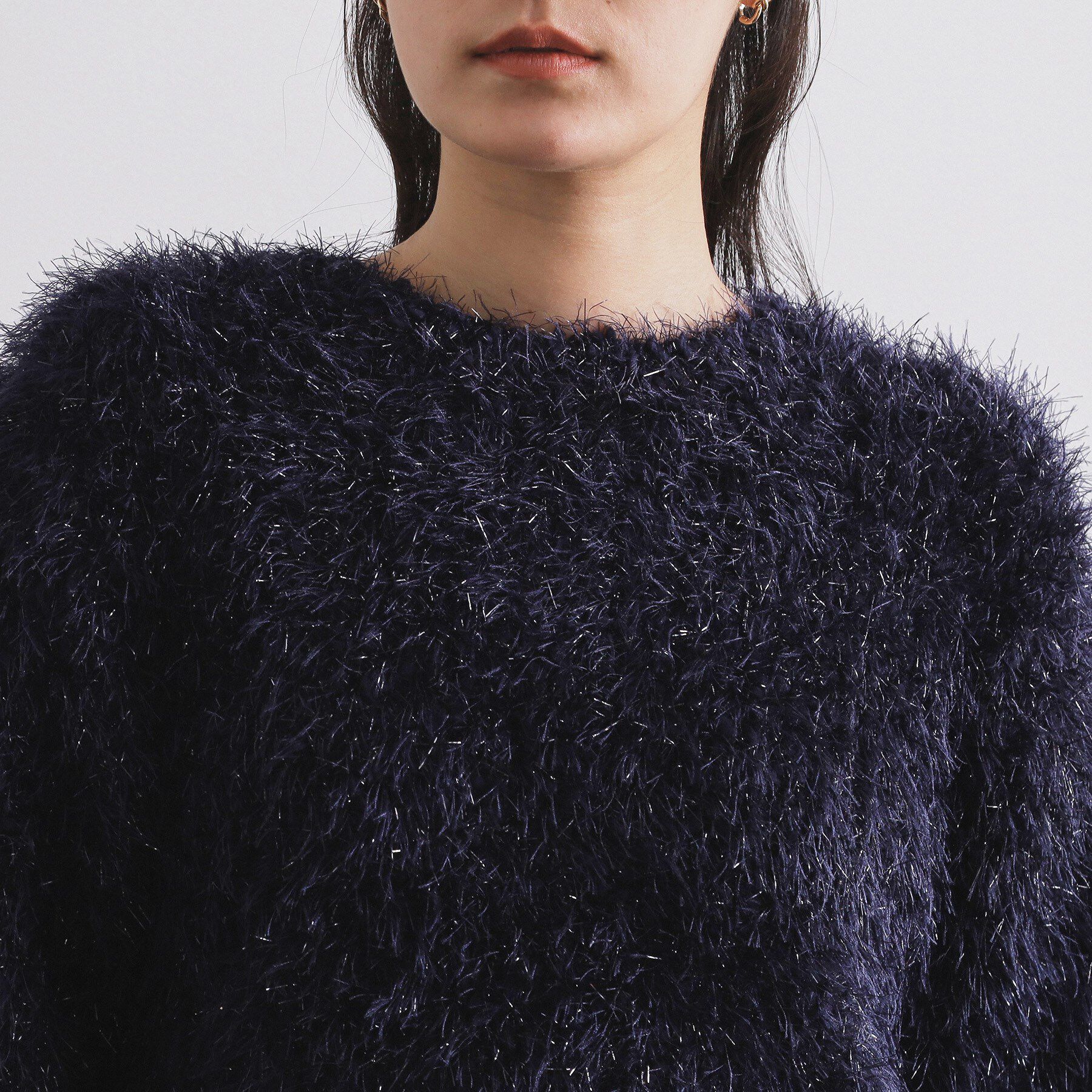 OPAQUE.CLIP「シャギーラメニット【洗濯機OK】」|ニット・セーター|