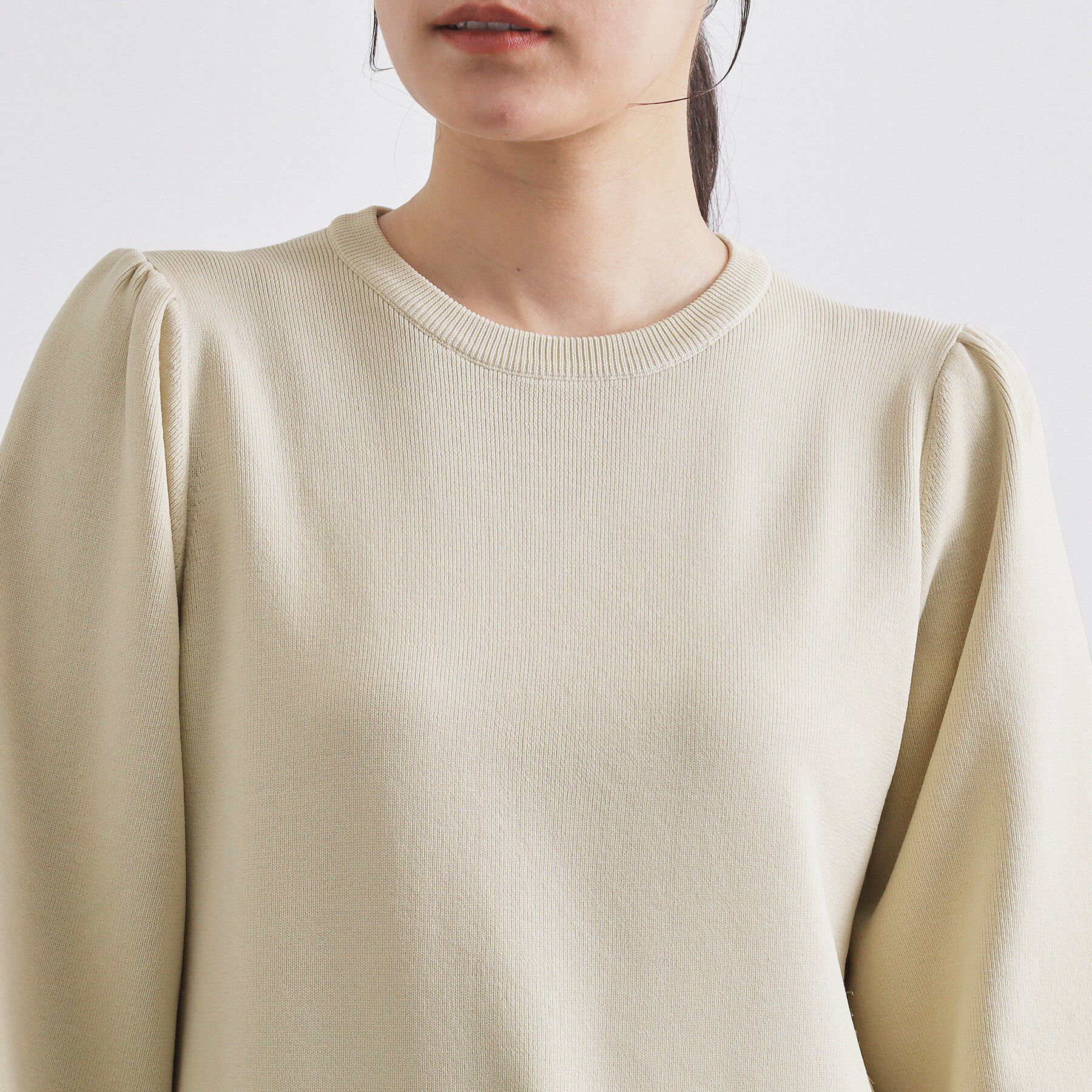 OPAQUE.CLIP「裾フレアニットワンピース【洗濯機OK/抗ピル】」|ワンピース|