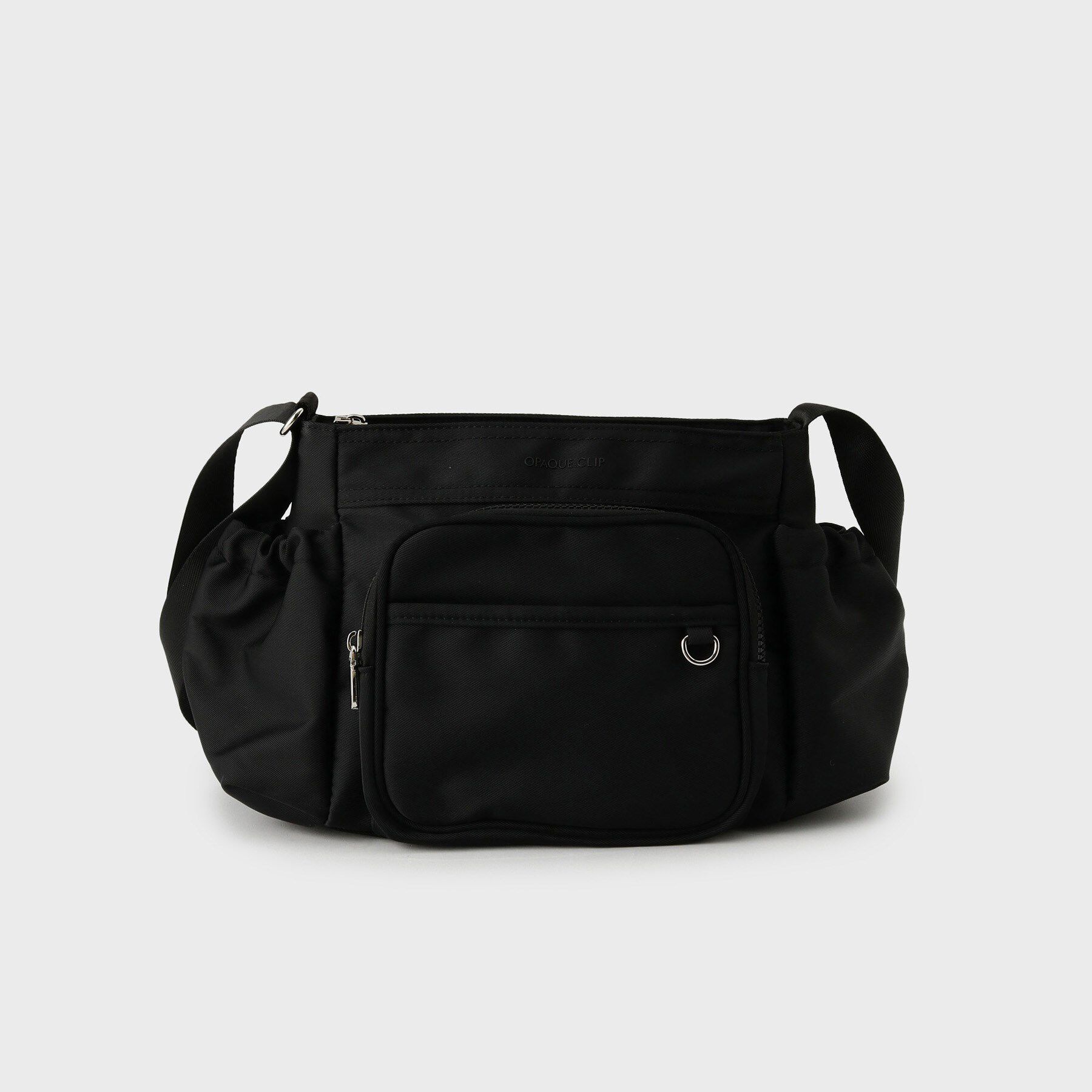 OPAQUE.CLIP「フロントポケット3層デザインショルダーバッグ【マルチポケット】」|ショルダー・メッセンジャー|