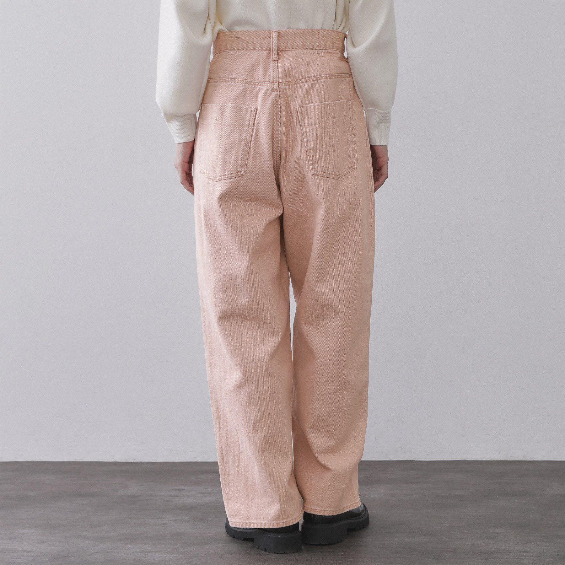 OPAQUE.CLIP「カーブシルエットカラーデニム【洗濯機OK】」|デニム|