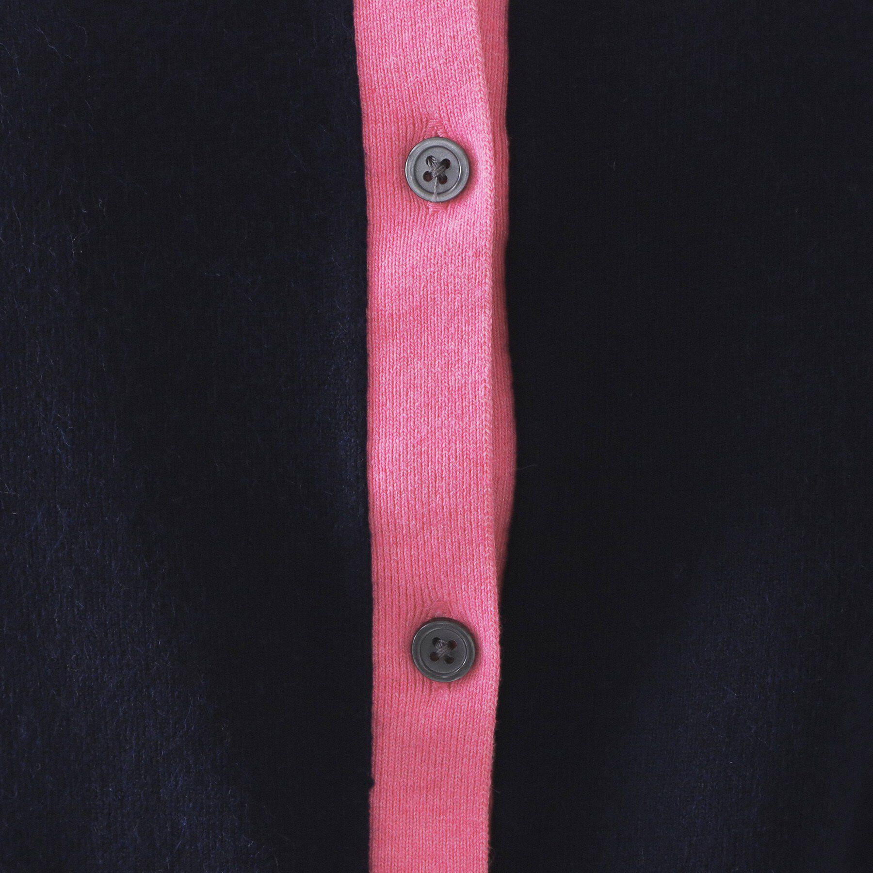 OPAQUE.CLIP「ダブルカラーポロ衿配色ニット【洗濯機OK】」|ニット・セーター|