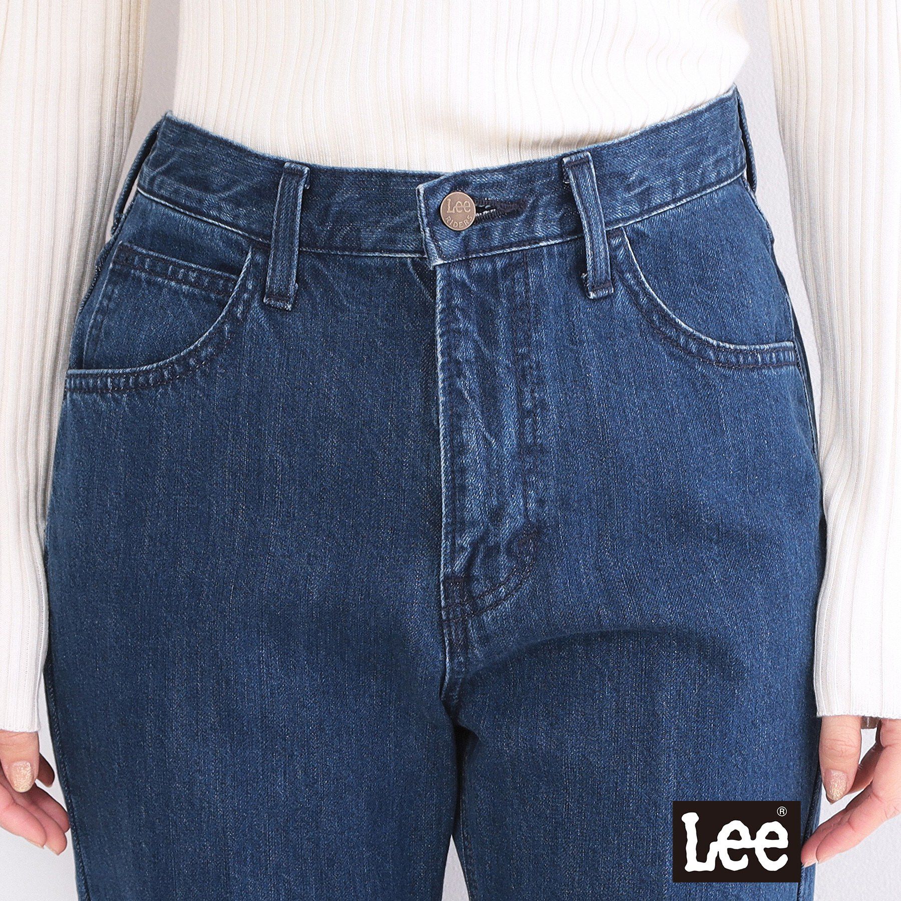 OPAQUE.CLIP「【Lee別注】フレアデニムパンツ【洗濯機OK】」|デニム|