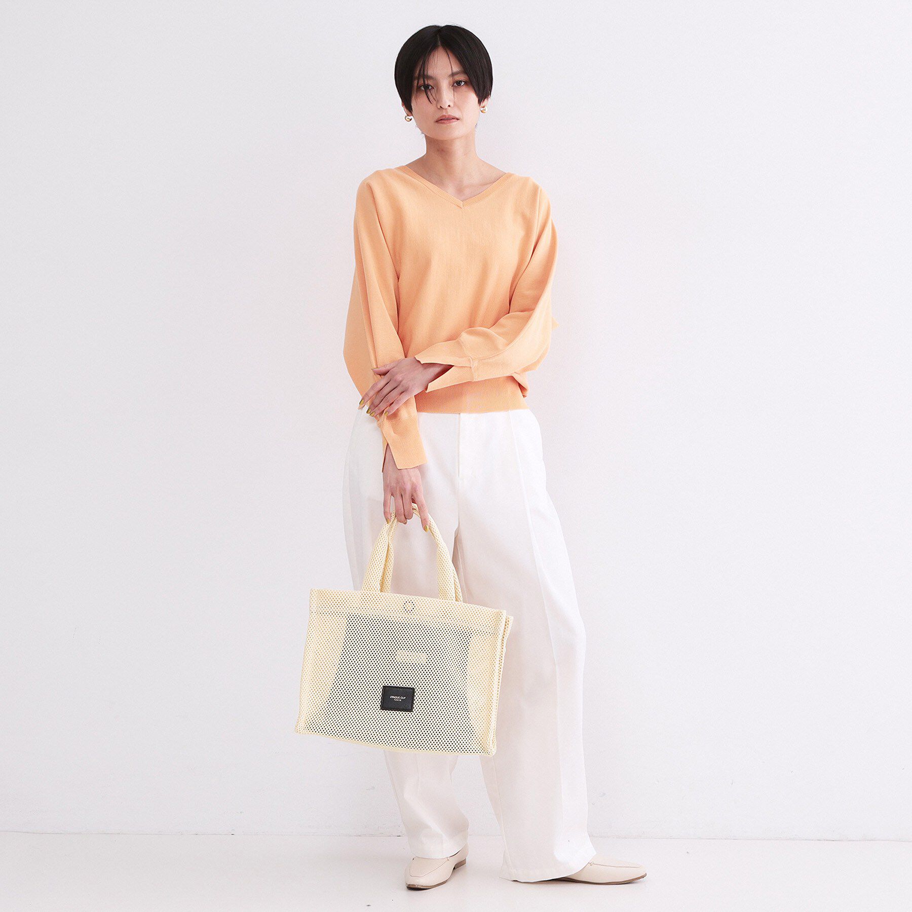 OPAQUE.CLIP「メッシュスクエアトートバッグ【2WAY／A4サイズ対応】」|トートバッグ|