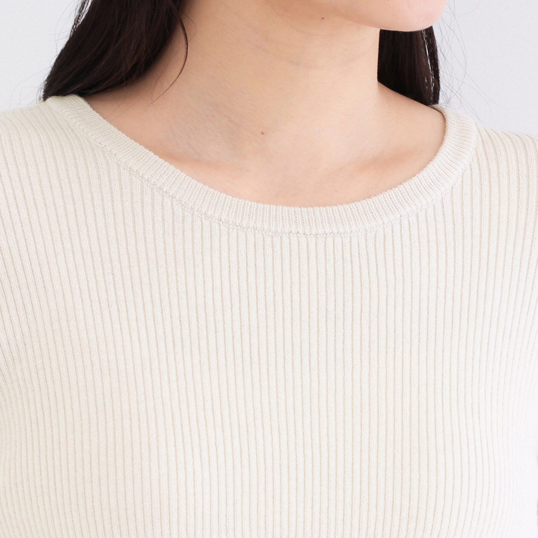 OPAQUE.CLIP「《ツインセット》ビスチェベスト&times;リブニット【洗濯機OK】」|ニット・セーター|